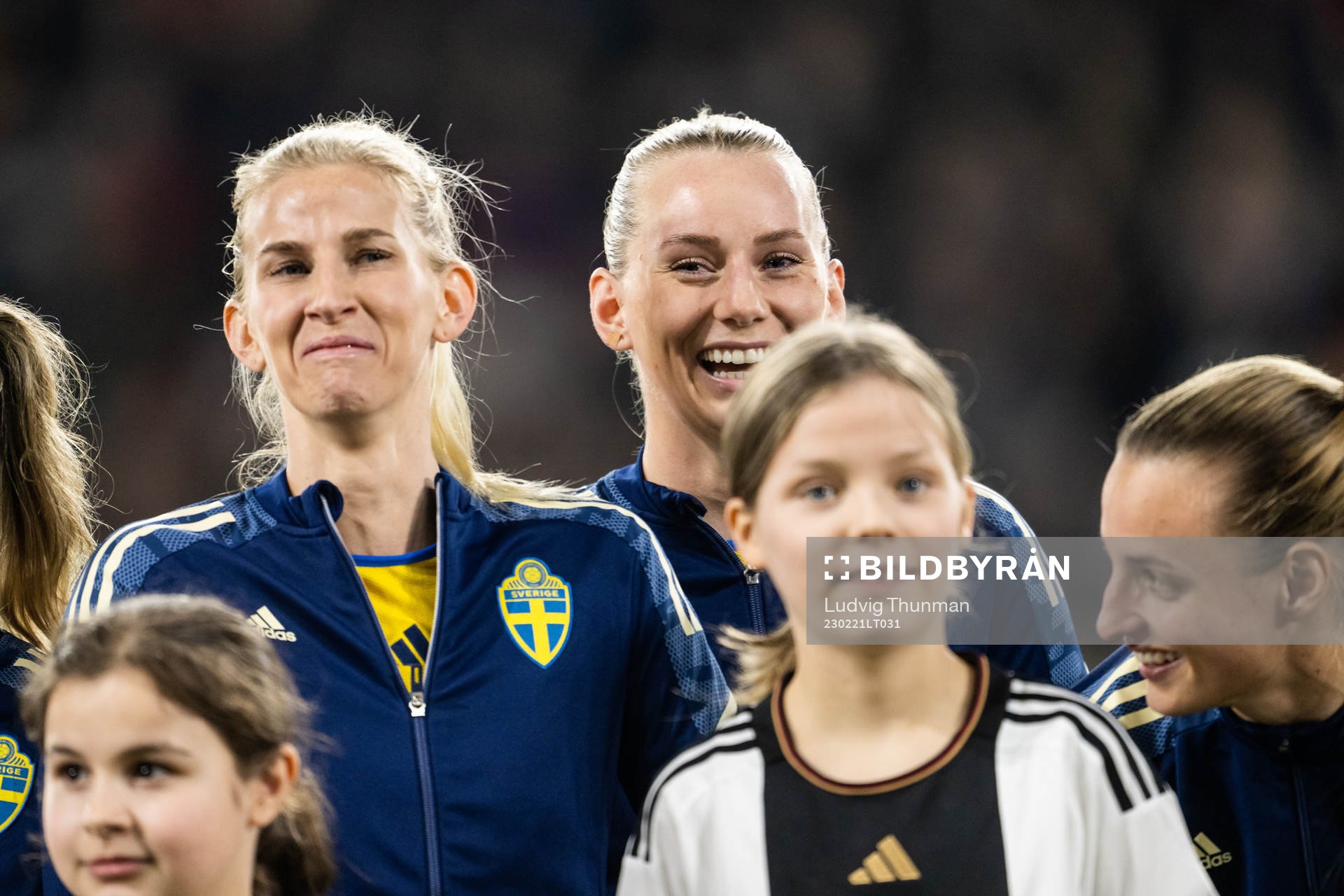 Sofia Jakobsson and Stina Blackstenius of Sweden