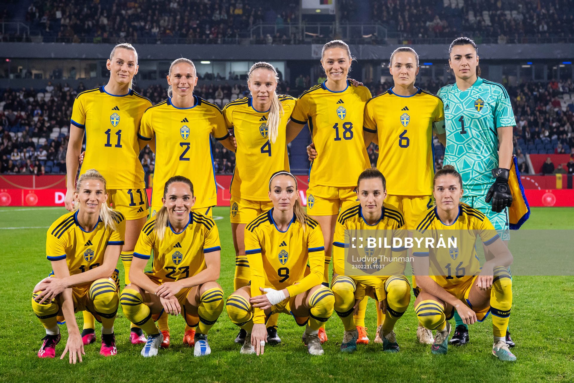 Stina Blackstenius, Jonna Andersson, Stina Lennartsson,