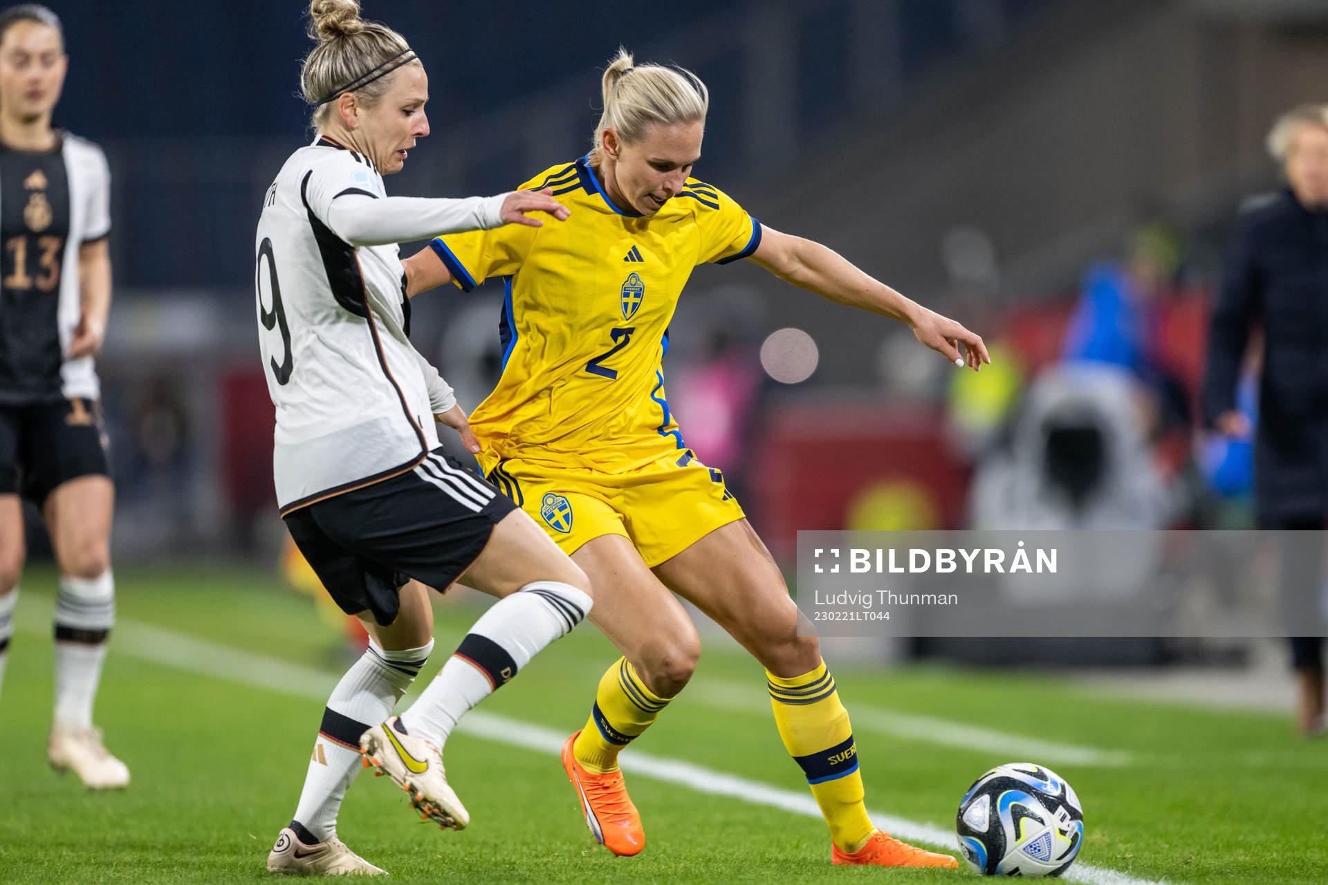 Svenja Huth of Germany and Jonna Andersson of Sweden