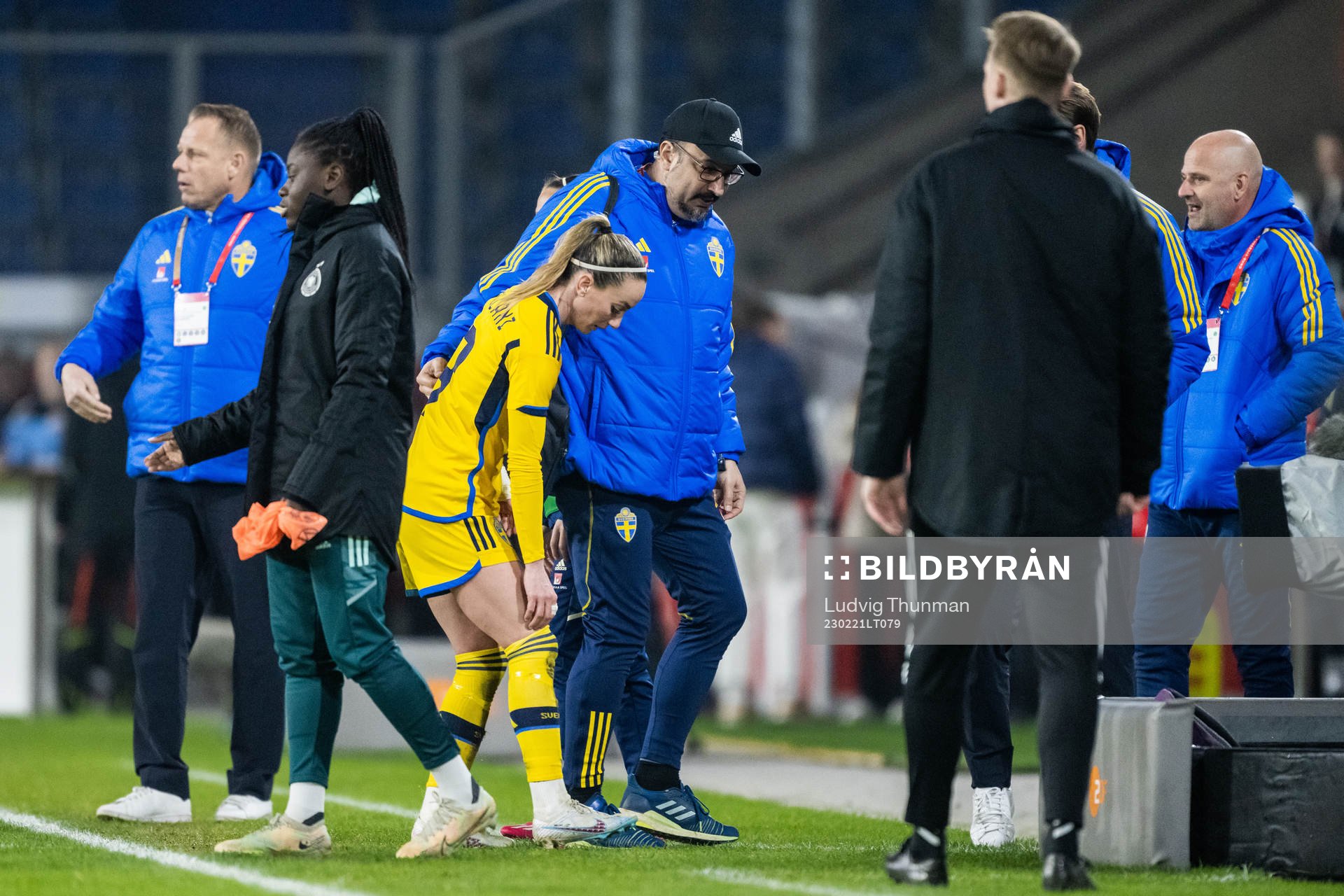Kosovare Asllani and Doctor Houman Ebrahimi of Sweden