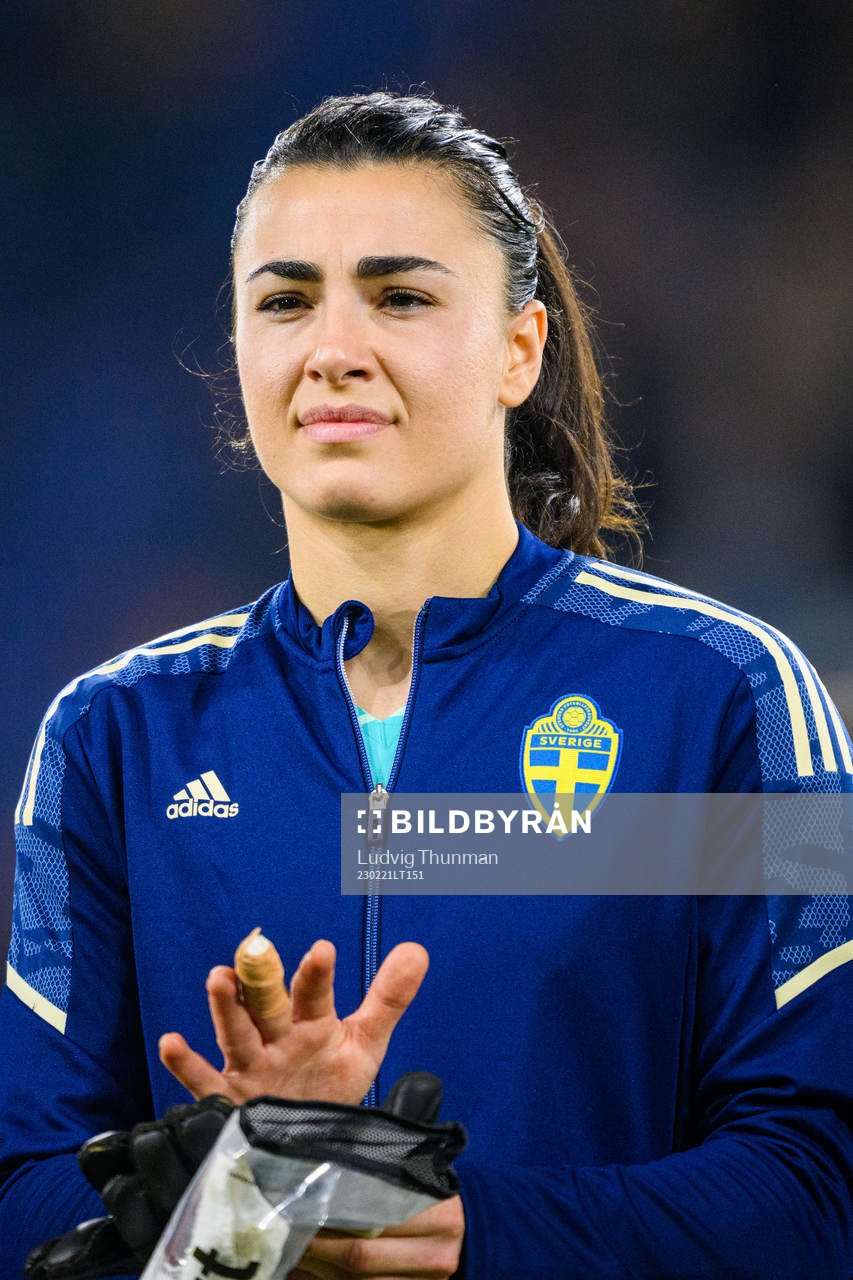 Goalkeeper Zecira Musovic of Sweden