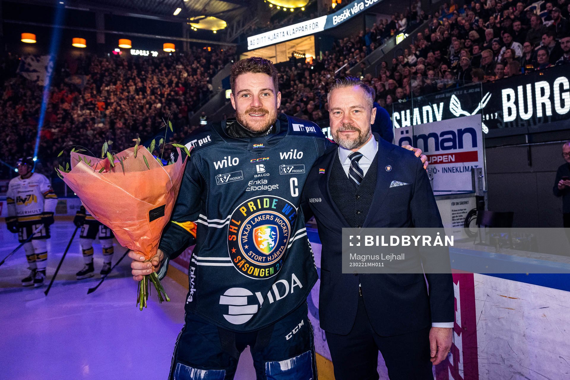 Växjös Erik Josefsson och Växjös assisterande tränare