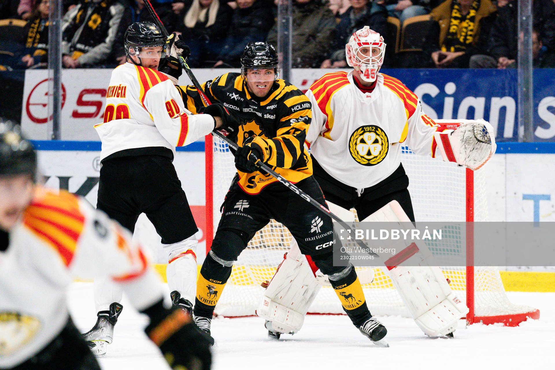Brynäs David Sklenicka och Skellefteås Max Lindholm