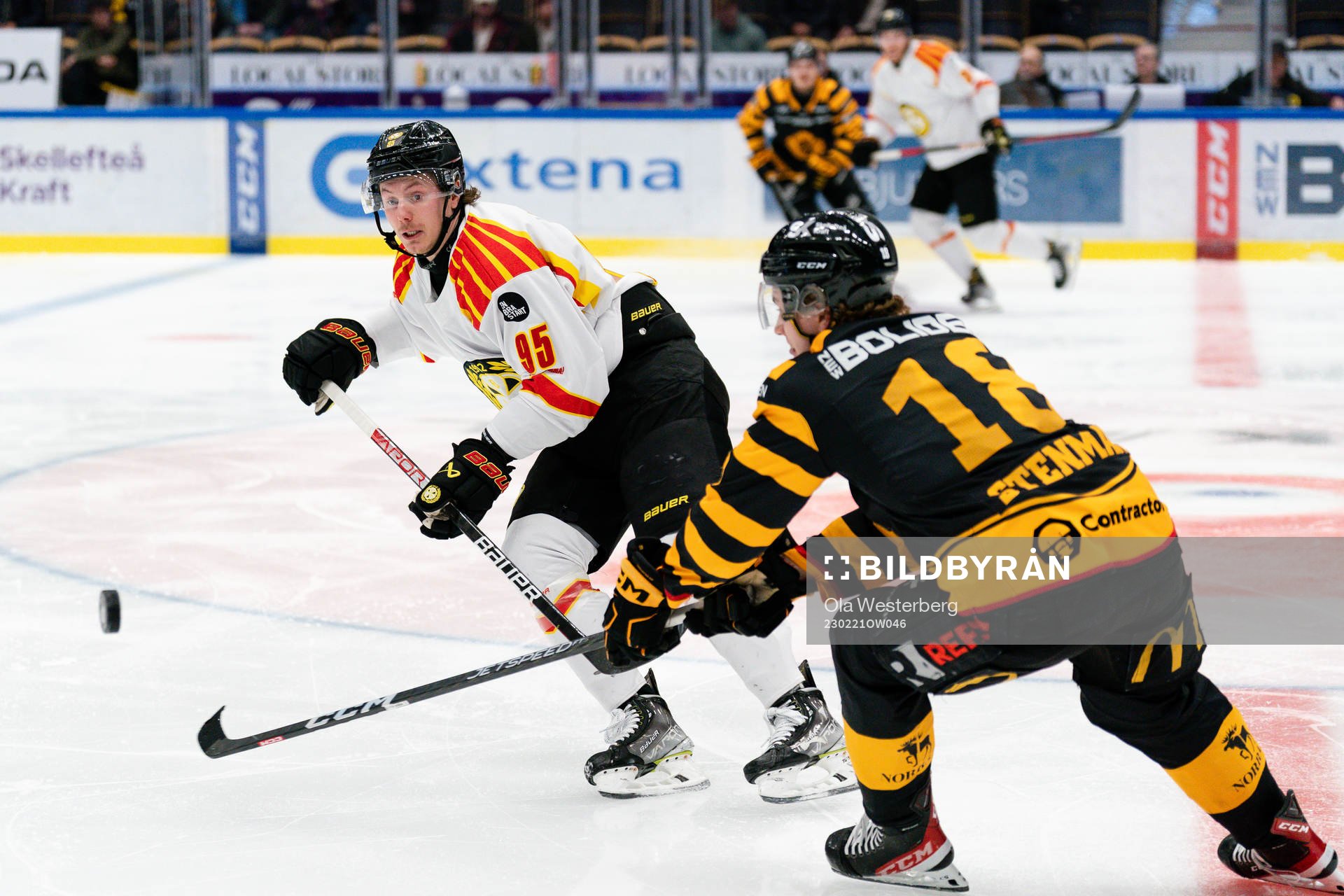 Brynäs Nick Olesen och Skellefteås Elias Stenman