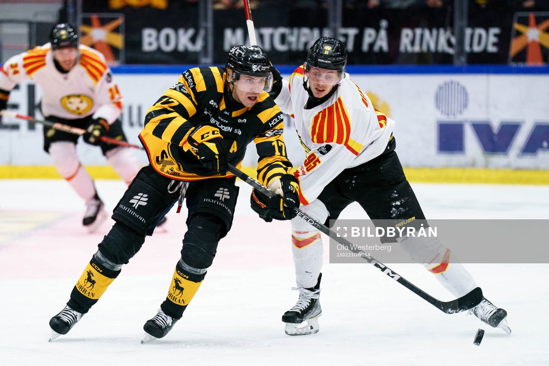 Skellefteås Pär Lindholm och Brynäs Nick Olesen