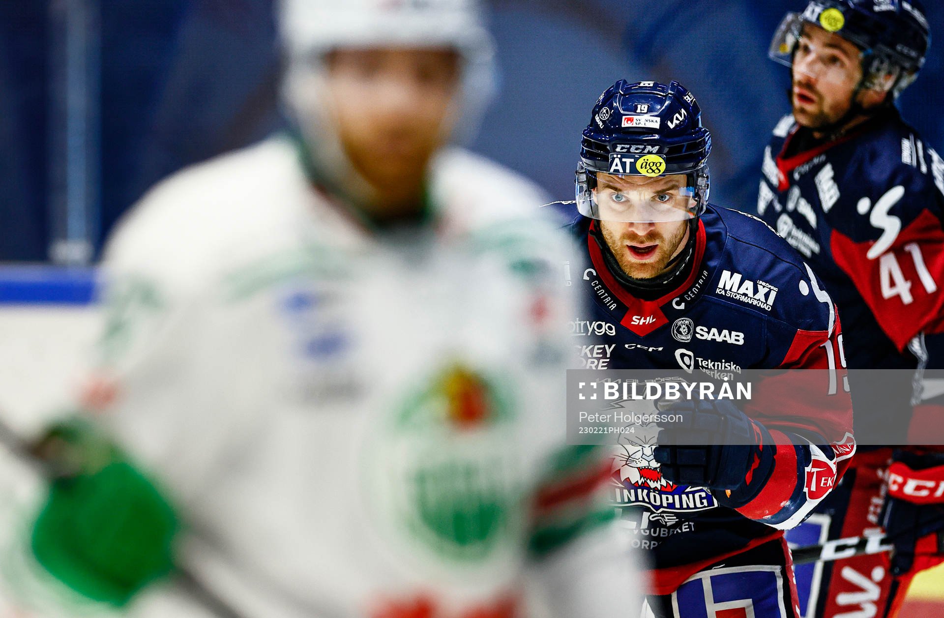 Linköpings Patrick Russell jublar