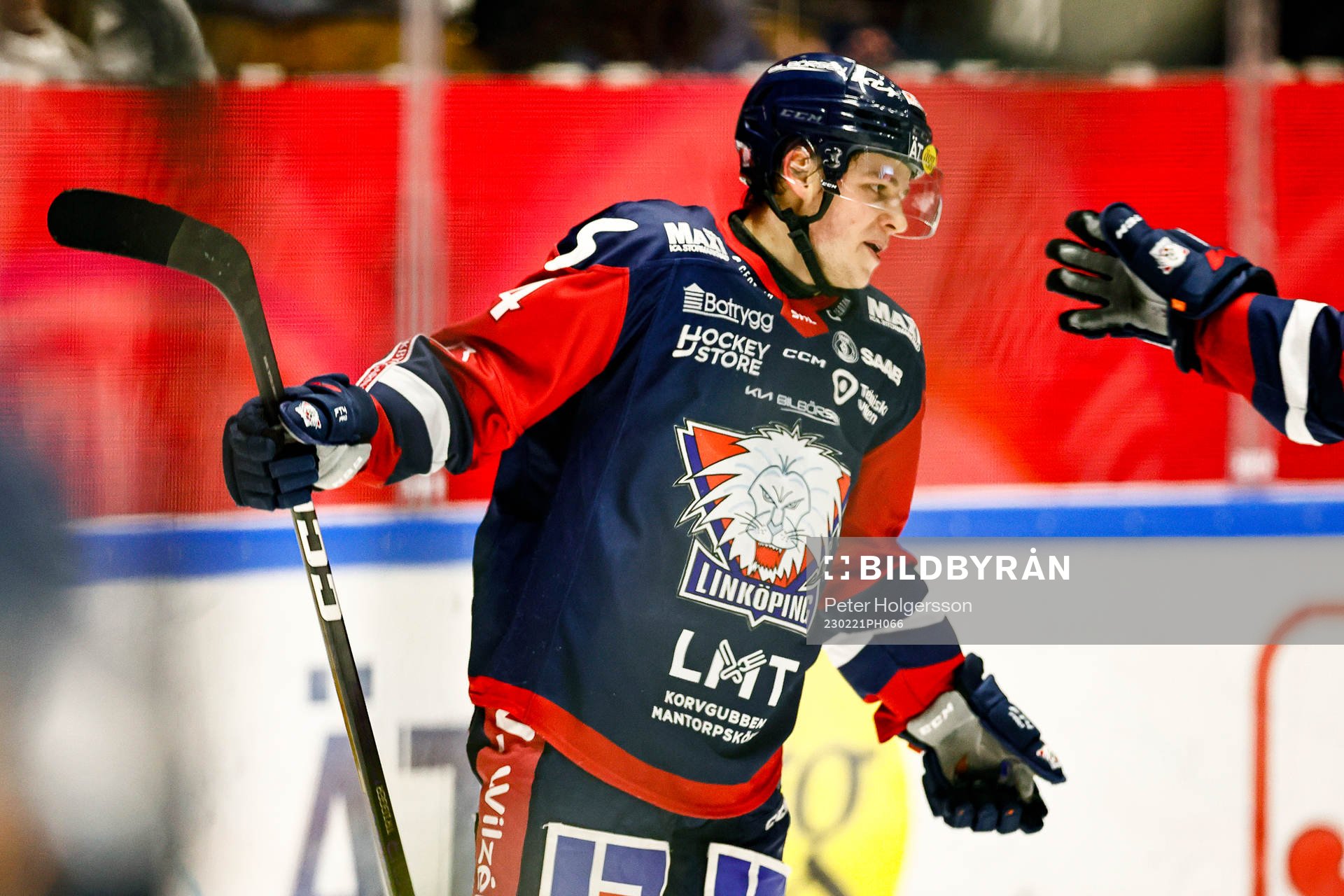 Linköpings Mattias Hävelid jublar