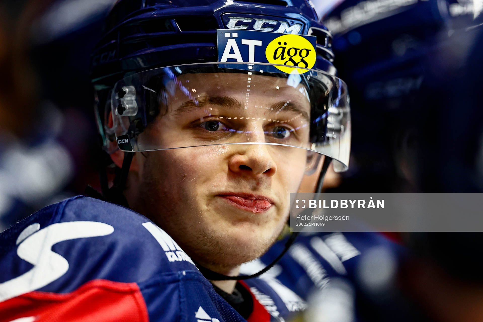 Linköpings Mattias Hävelid jublar