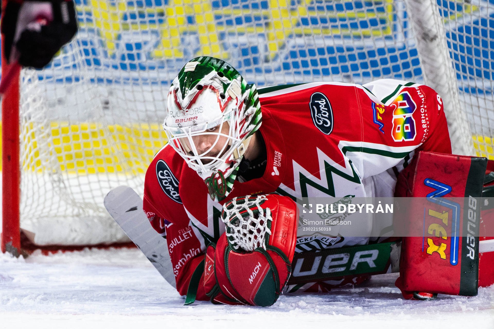 Frölundas målvakt Frederik Dichow