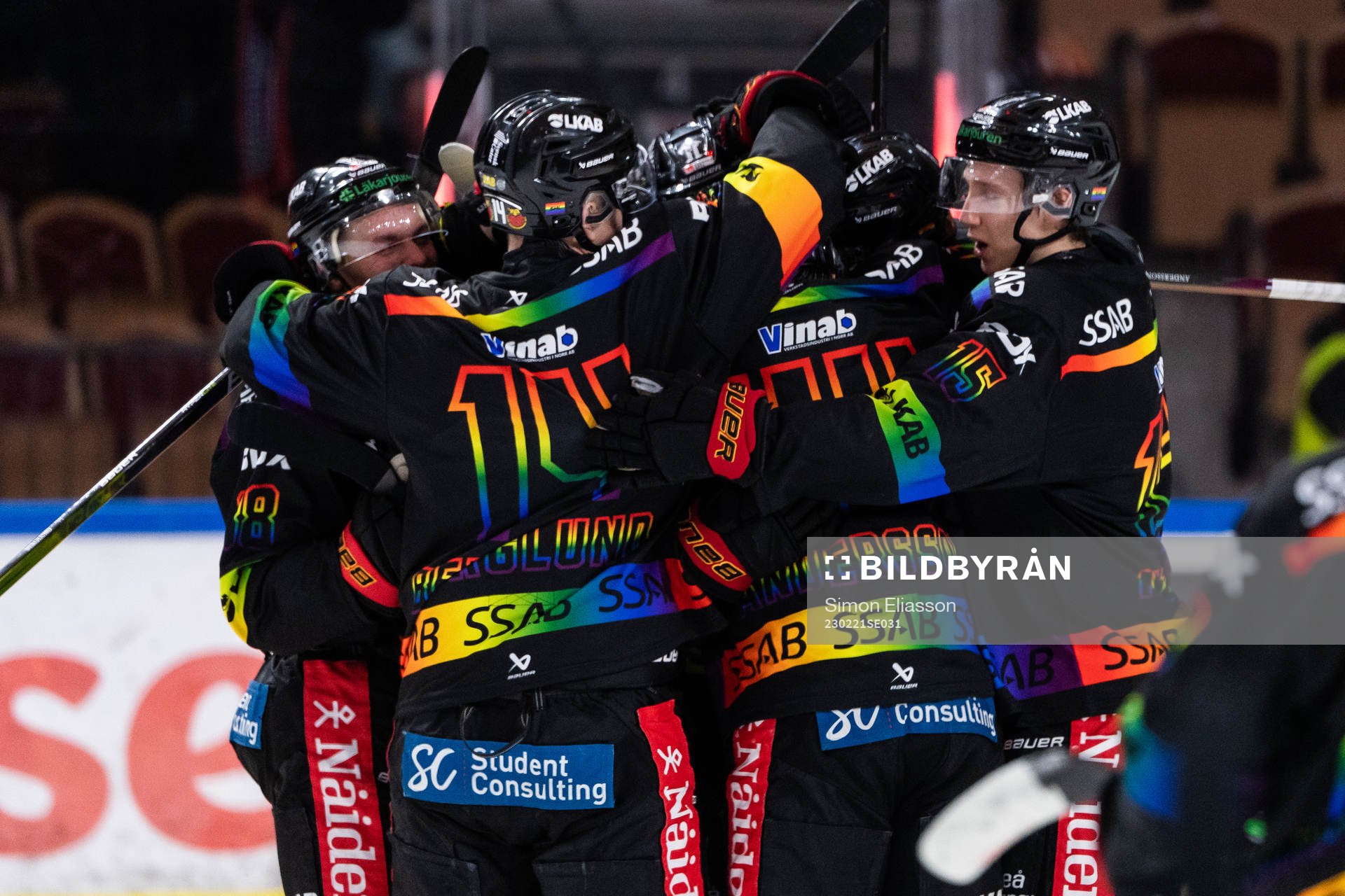 Luleås spelare jublar