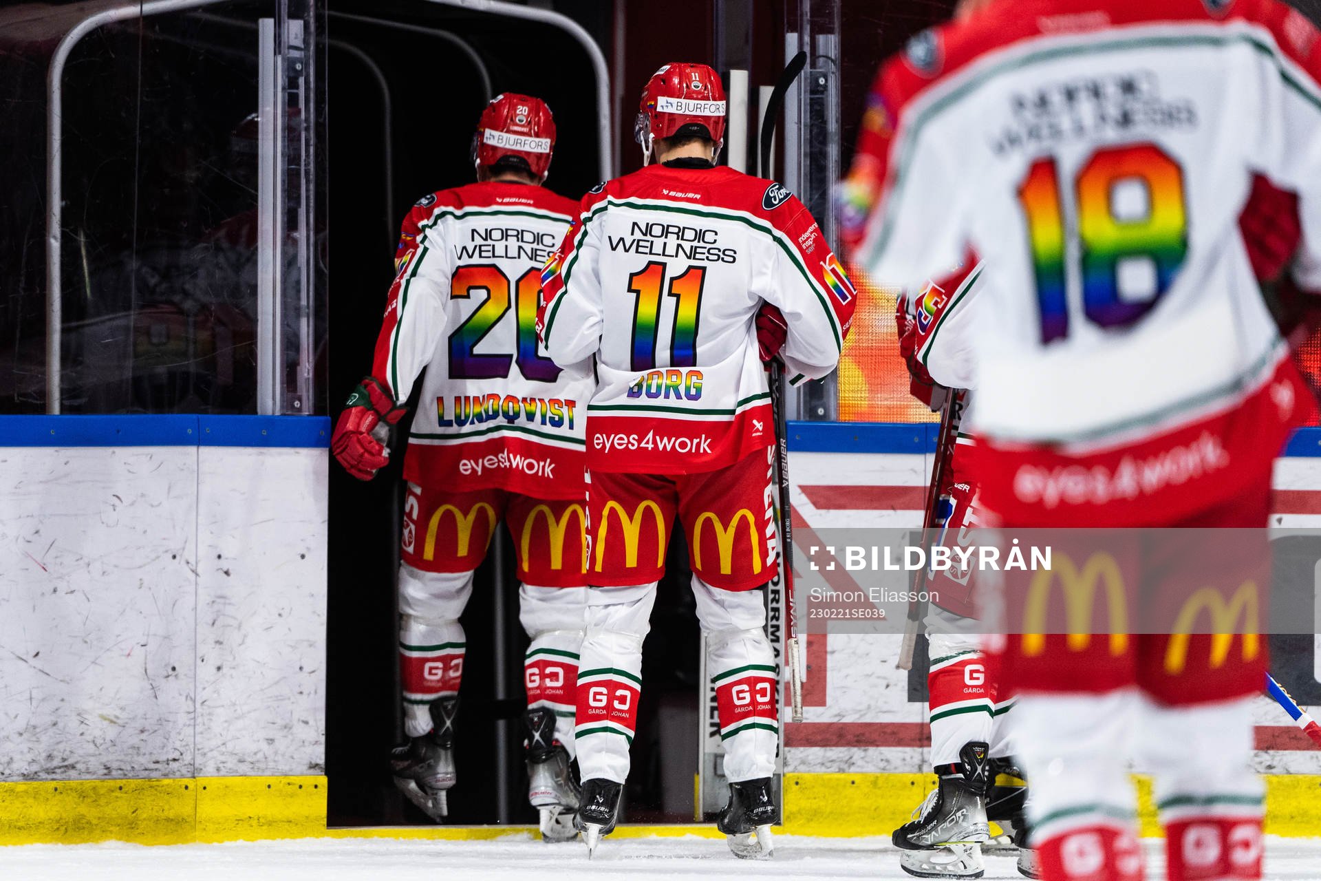 Frölundas Joel Lundqvist lämnar isen