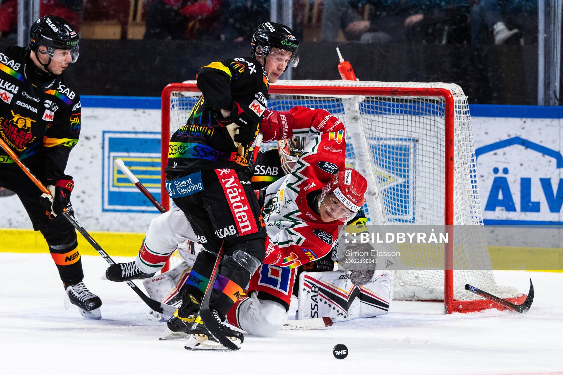 Luleås Jonas Berglund och Frölundas Erik Borg