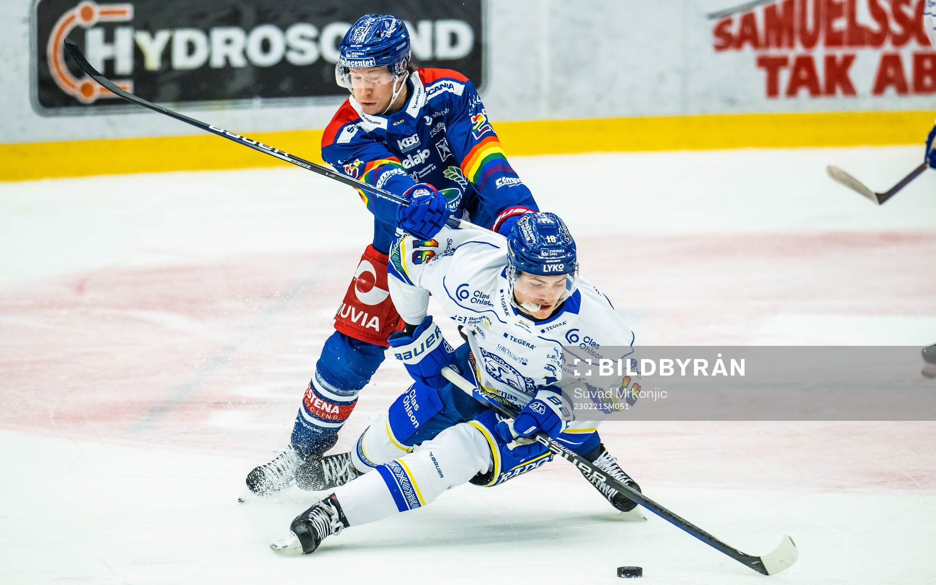 Oskarshamns Myles Powell och Leksands Hannes Hellberg