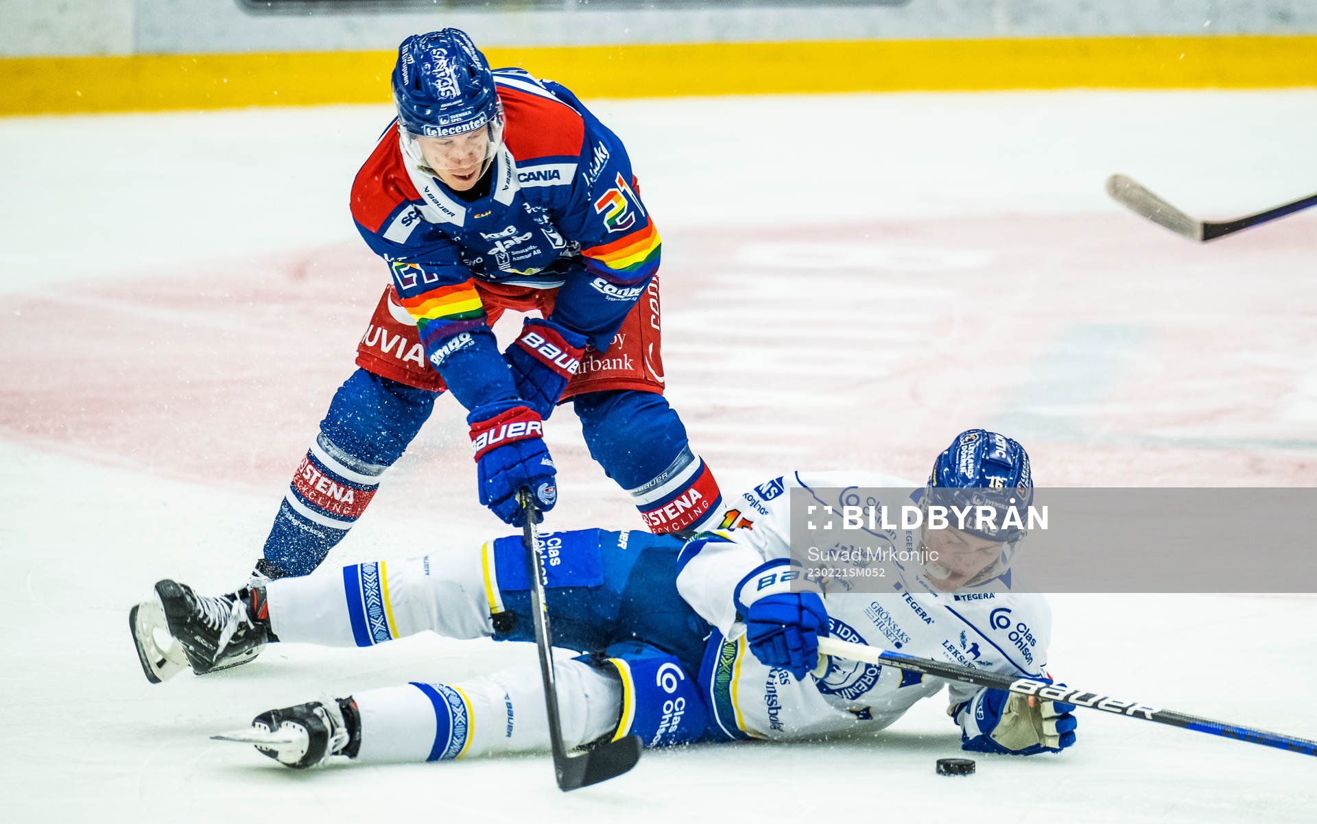 Oskarshamns Myles Powell och Leksands Hannes Hellberg