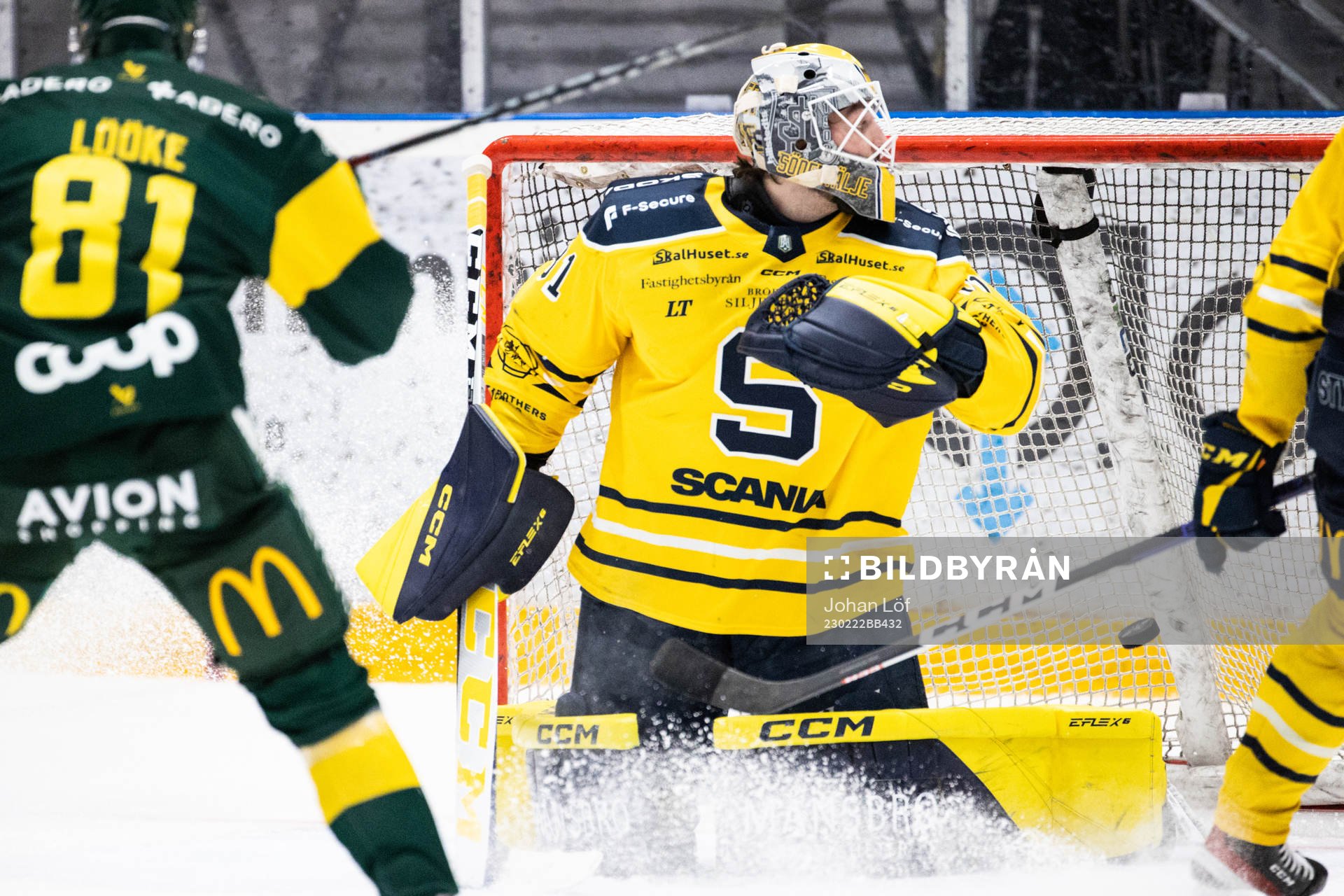 Södertäljes målvakt Nikita Talapila släpper in 3-0