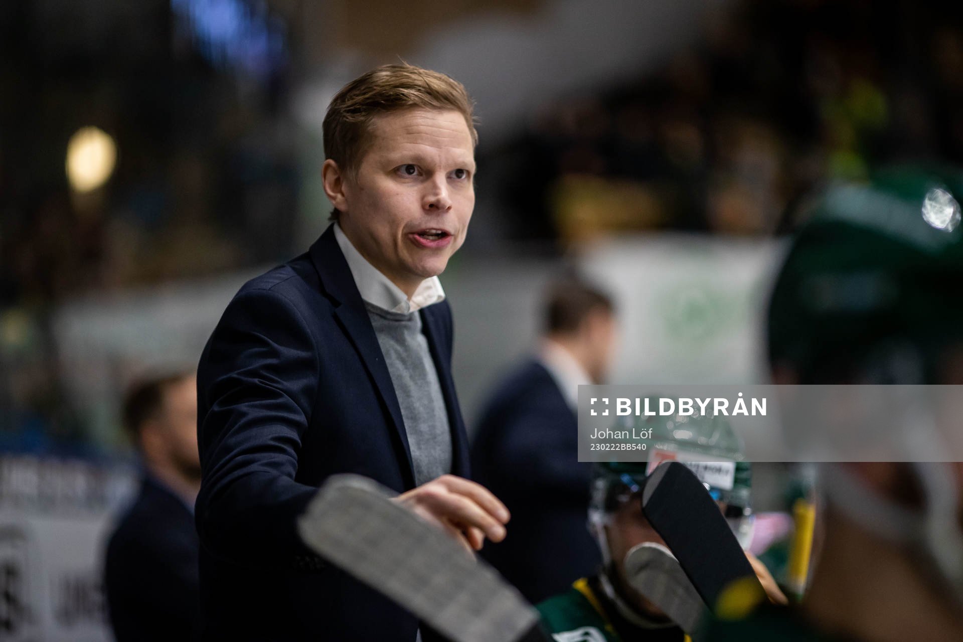 Björklövens assisterande tränare Robert Lahti