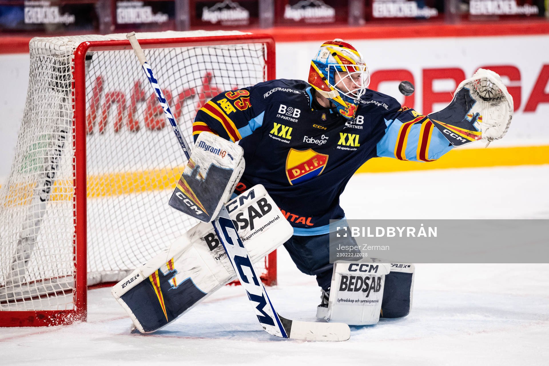 Djurgårdens målvakt Carl Lindbom