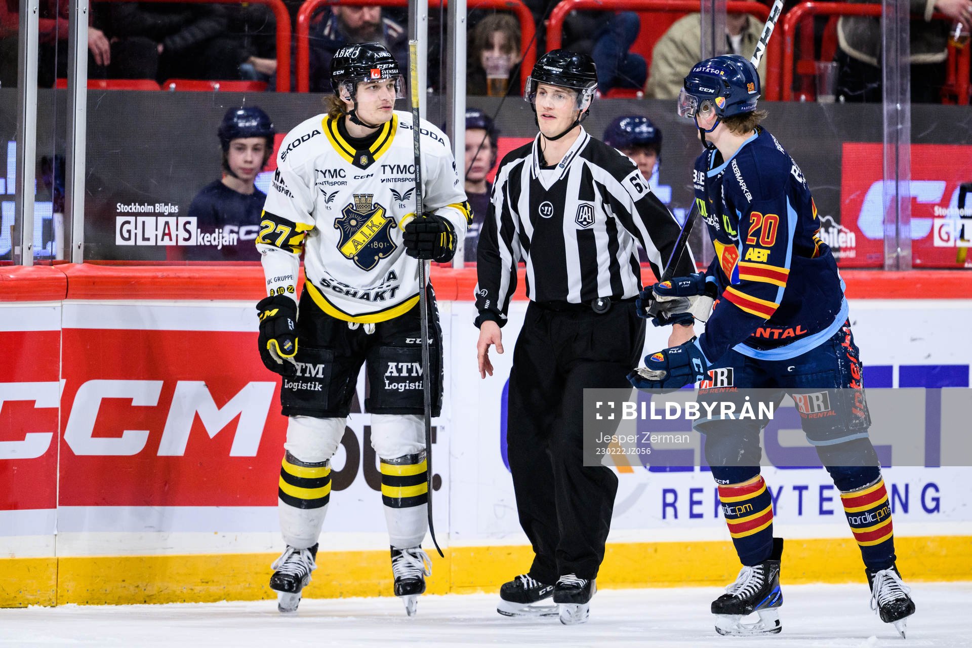 AIKs Maksim Semjonov och Djurgårdens Calle Odelius