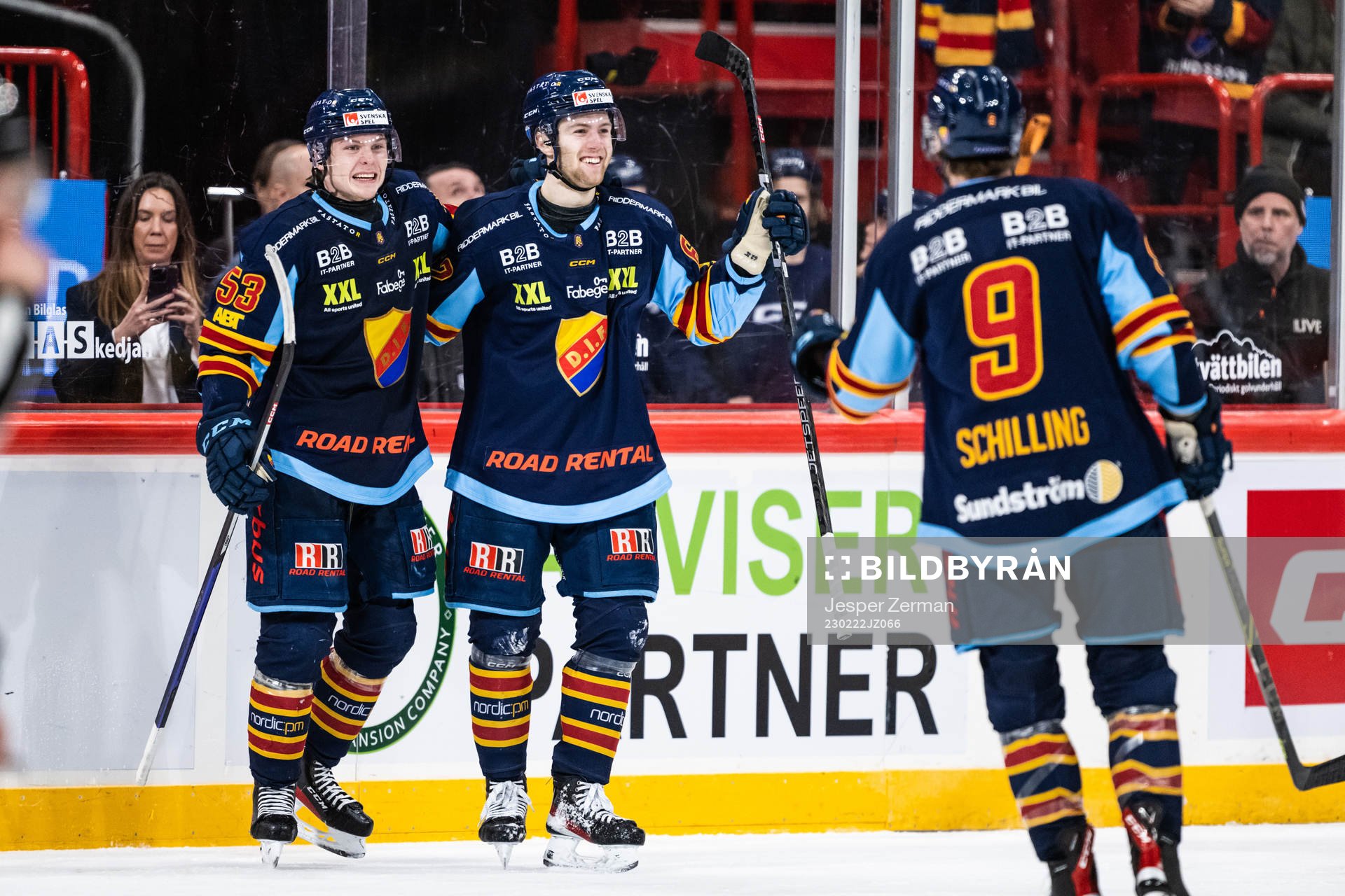 Djurgårdens Wiktor Nilsson jublar
