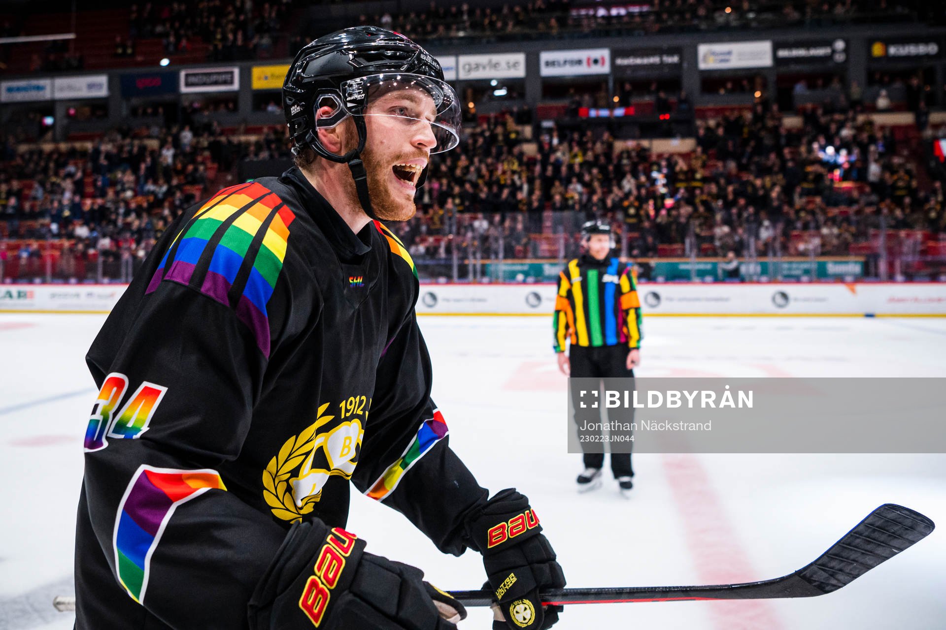 Brynäs Oscar Eklind jublar