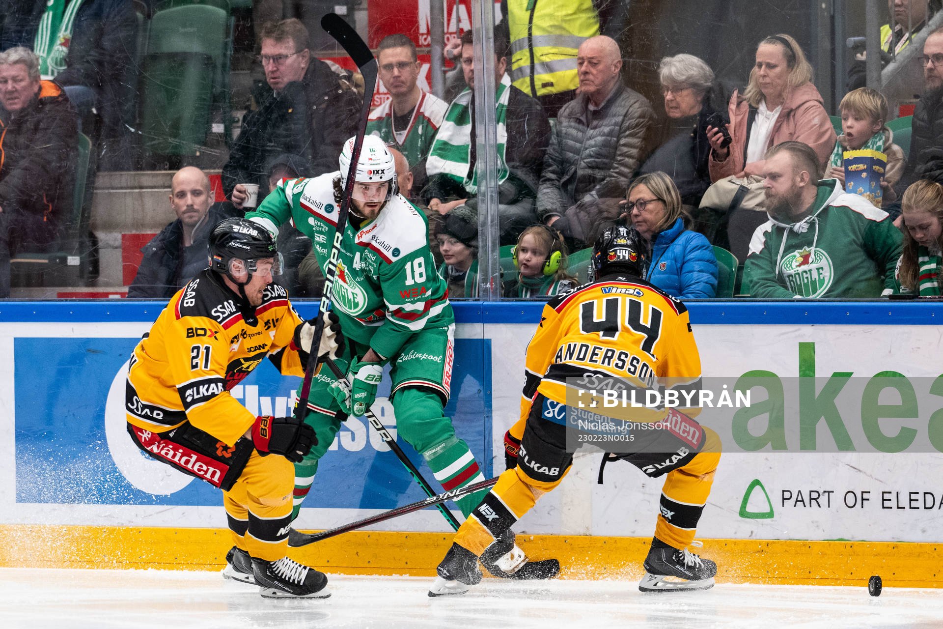 Luleås Juhani Tyrväinen och Jonathan Andersson