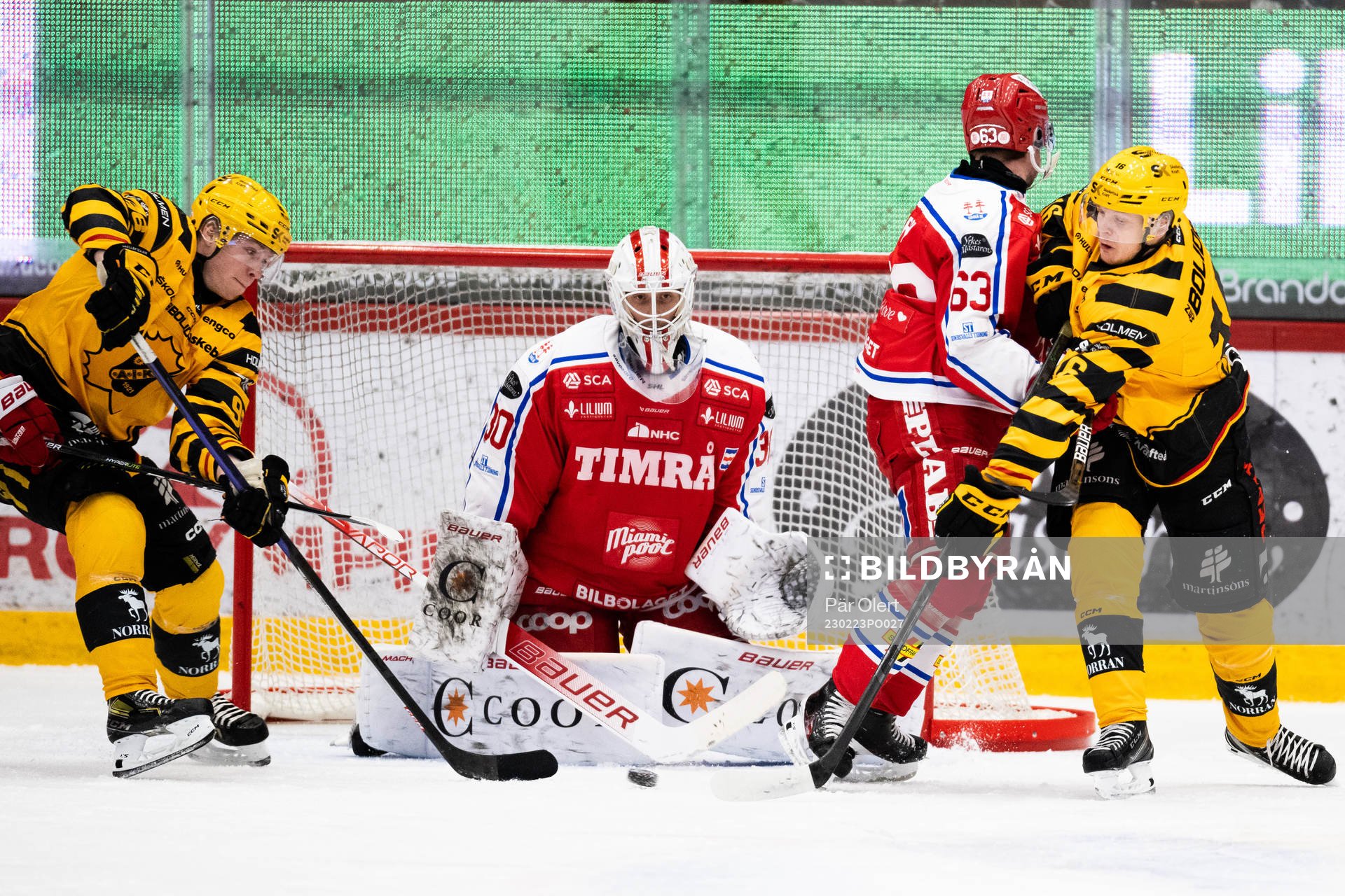 Skellefteås Rickard Hugg, Linus Lindström och Timrås