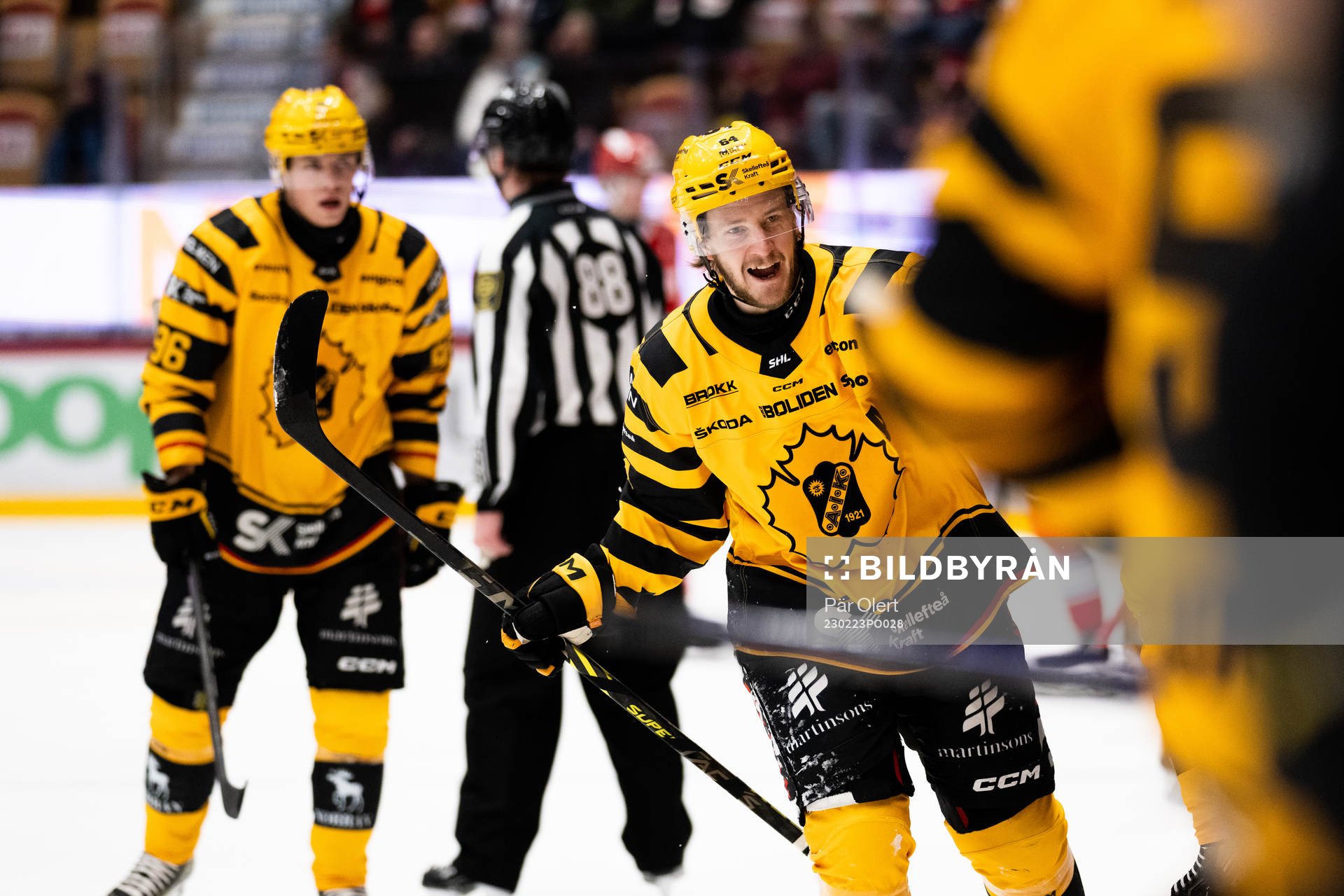Skellefteås Jonathan Pudas jublar