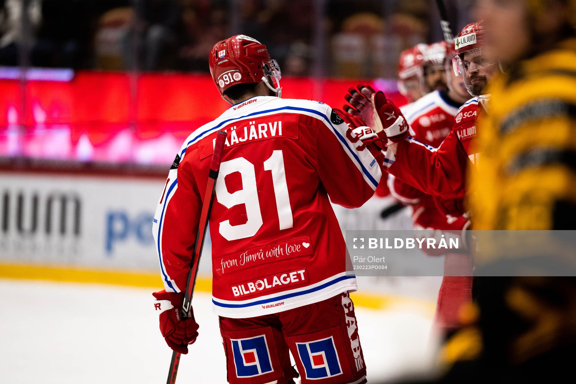 Timrås Magnus Pääjärvi jublar