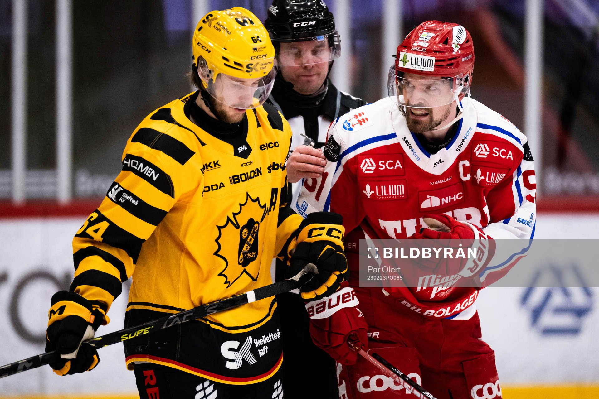 Skellefteås Jonathan Pudas och Timrås Anton Lander
