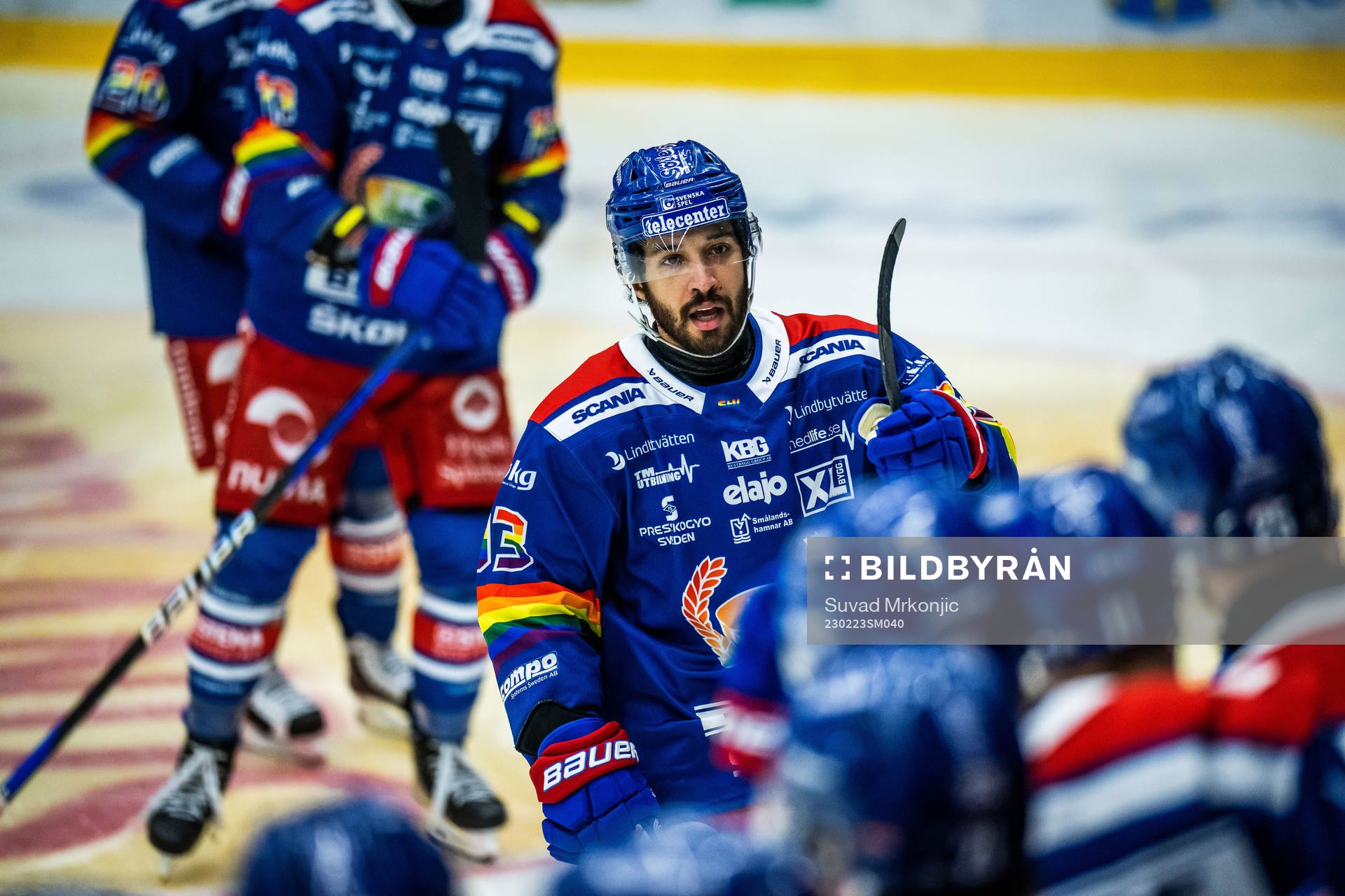 Oskarshamns Cameron Brace jublar