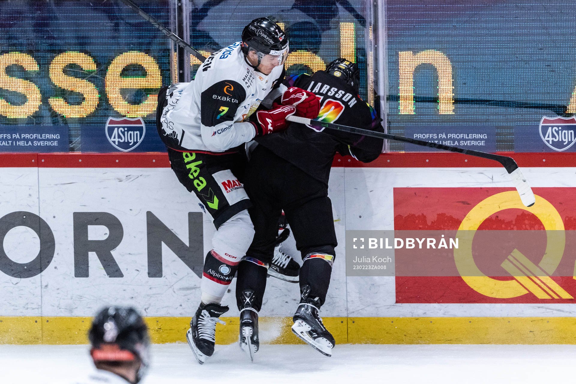Malmö Redhawks Oliver Lauridsen och Brynäs Johan Larsson