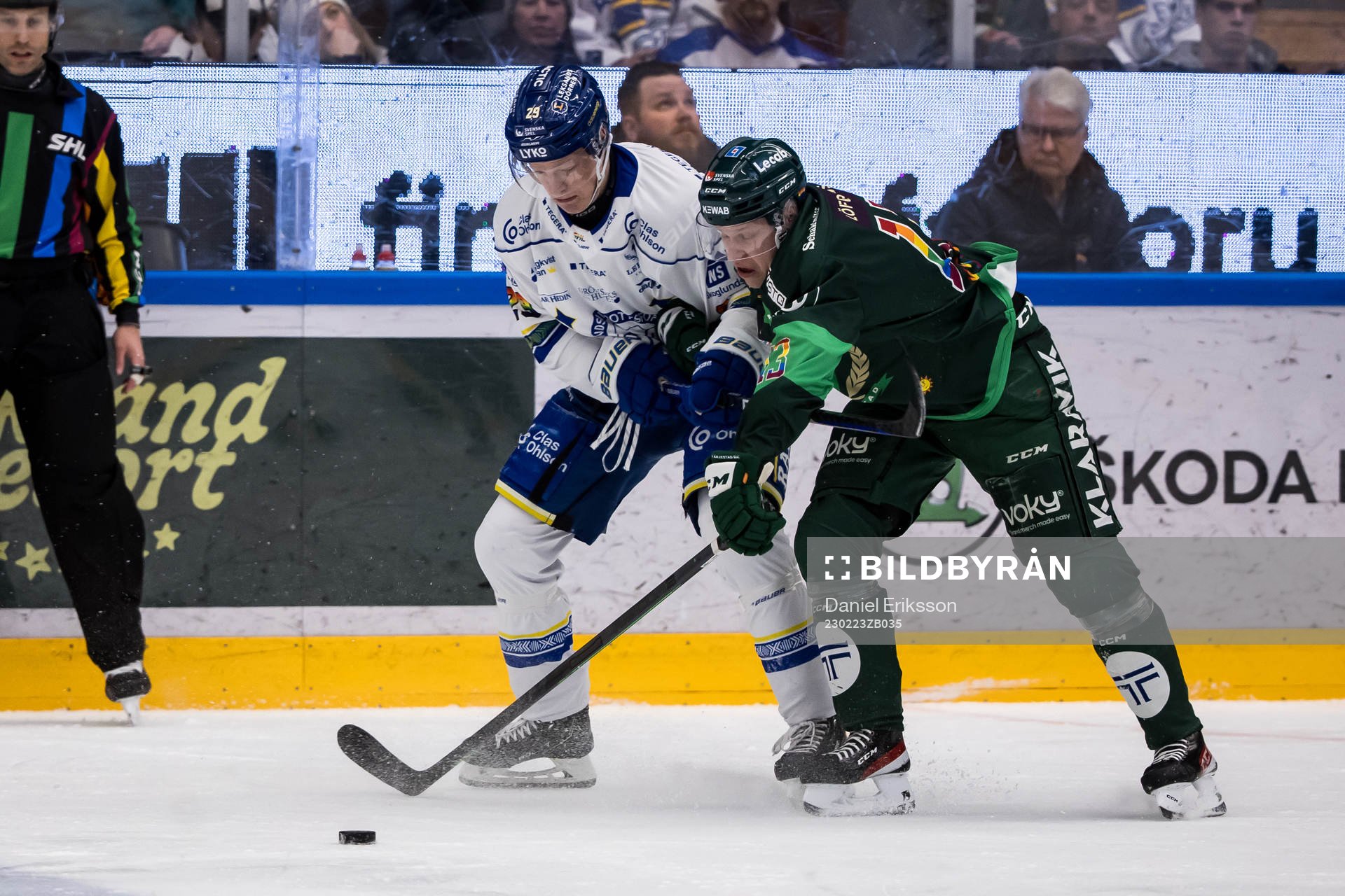 Leksands Emil Heineman och Färjestads Daniel Viksten