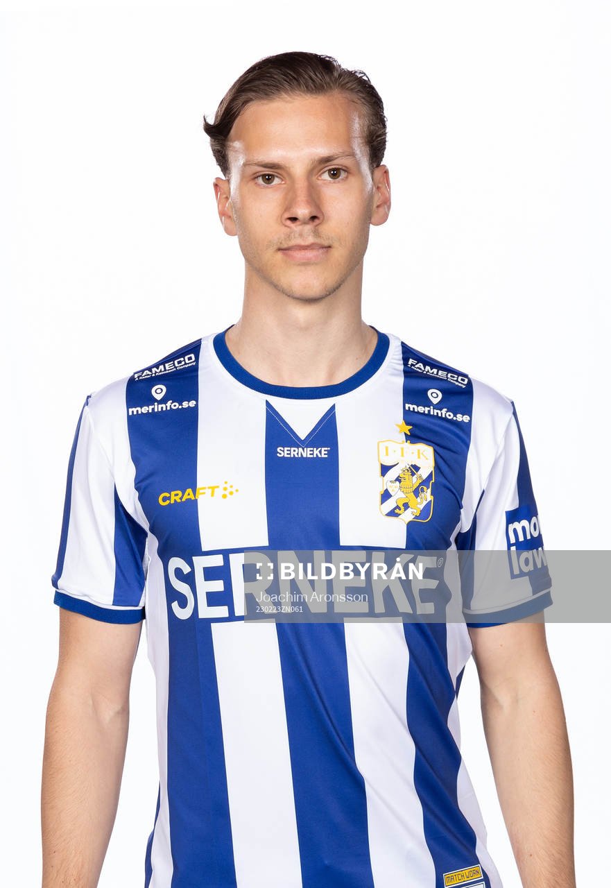 Göteborgs Lucas Kåhed poserar för ett porträtt den 23 februari 2023 i Göteborg.