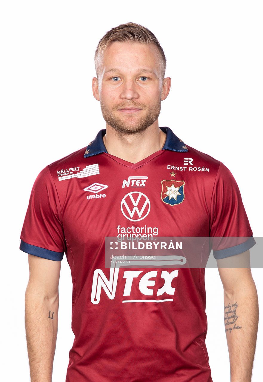 Örgrytes Nicklas Bärkroth poserar för ett porträtt den 23 februari 2023 i Göteborg.