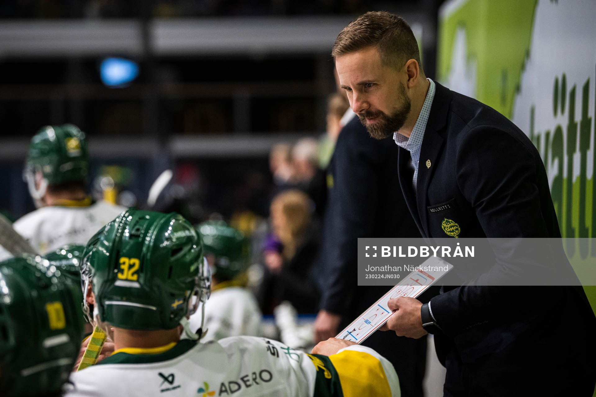 Björklövens tränare Viktor Stråhle