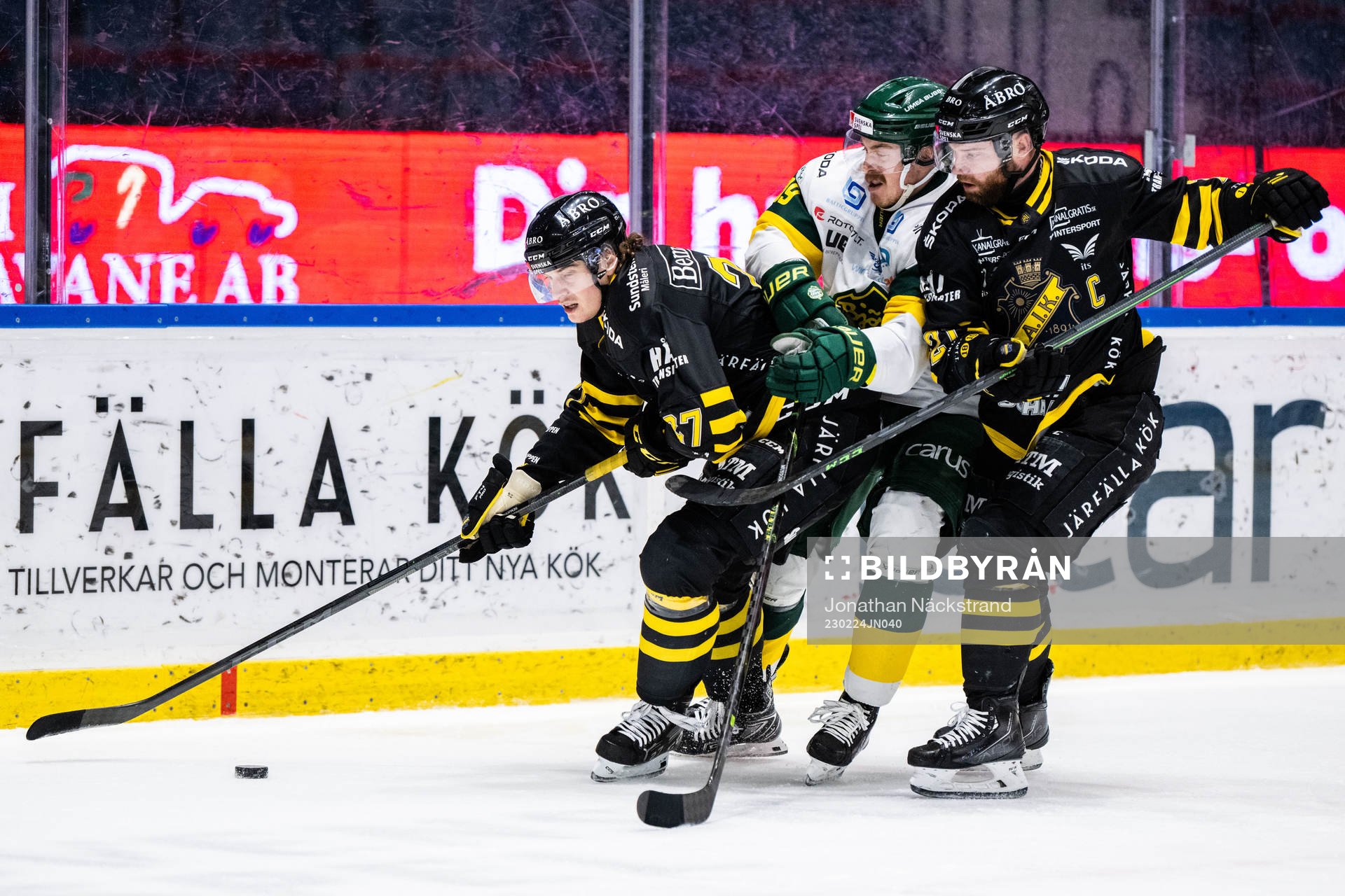 AIKs Maksim Semjonov och Christian Sandberg mot