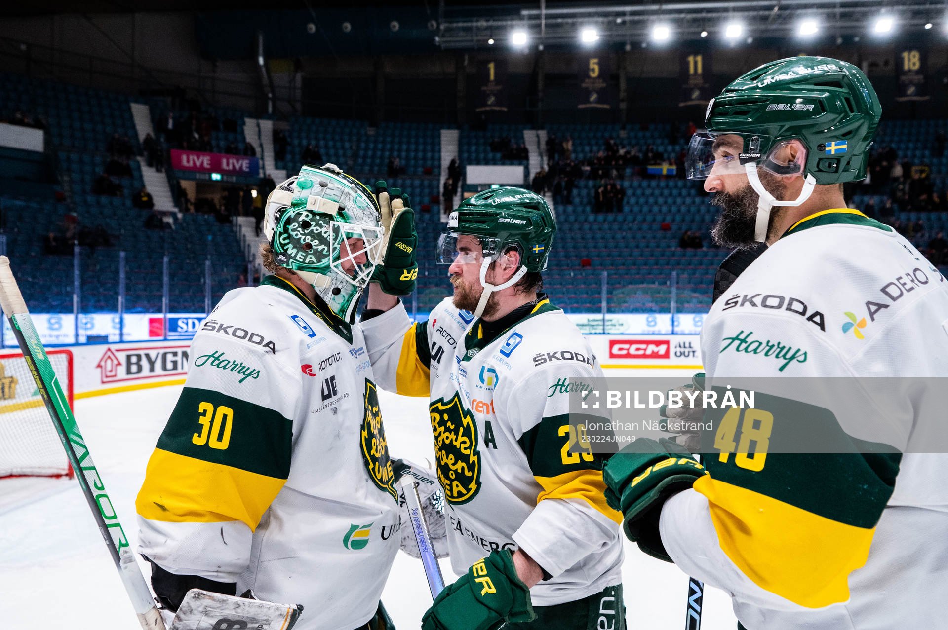 Björklövens målvakt Joona Voutilainen, Alexander Wiklund