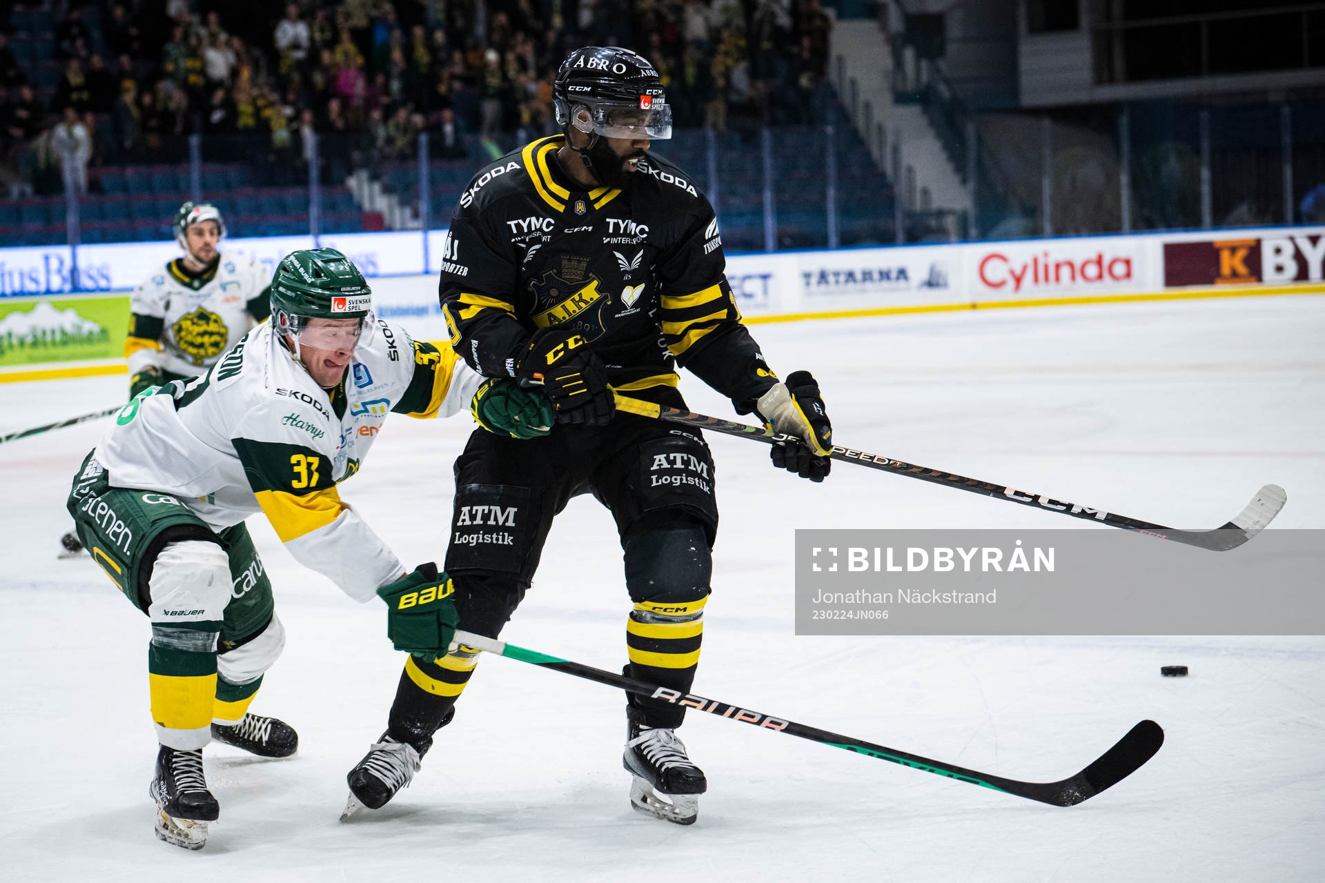 Björklövens Jacob Andersson och AIKs Daniel Muzito-Bagenda