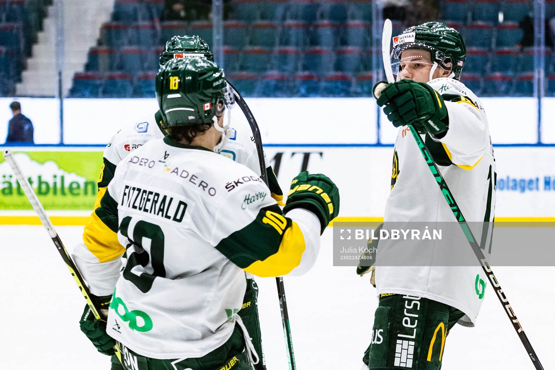 Björklövens Gerry Fitzgerald och Scott Pooley jublar