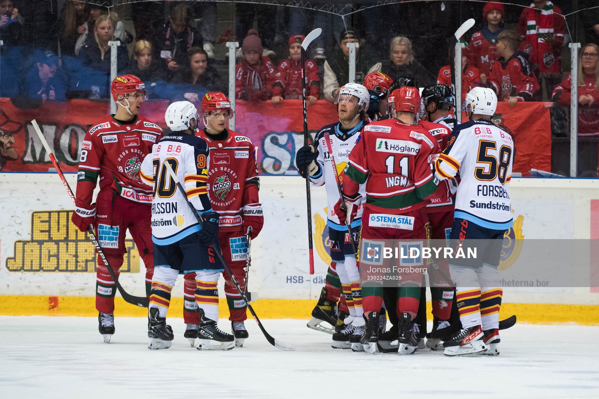 Modos Johan Södergran, Daniel Mannberg, Josef Ingman och