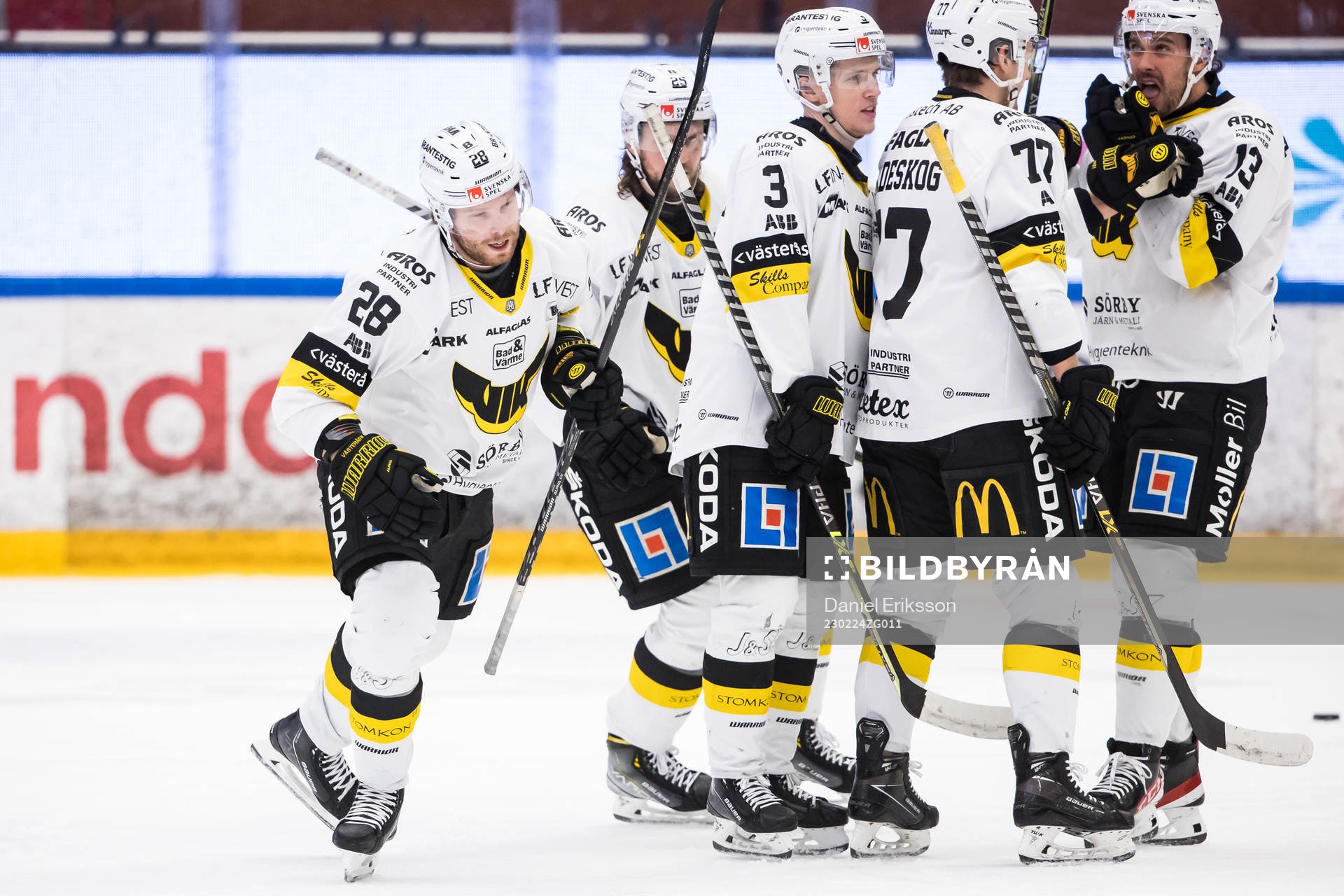 Västerås Lukas Zetterberg jublar
