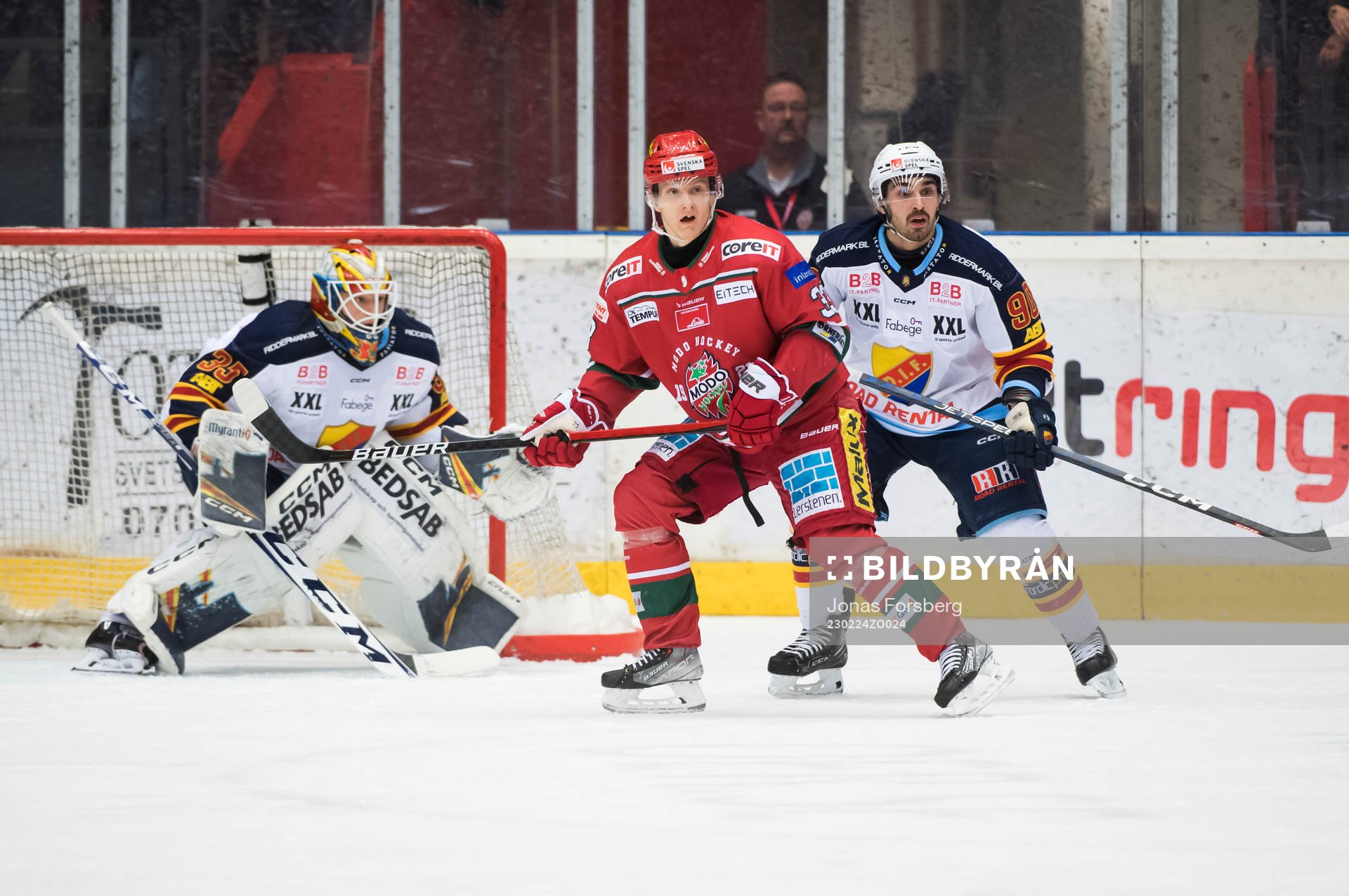 Djurgårdens målvakt Carl Lindbom, Kevin Karlsson och