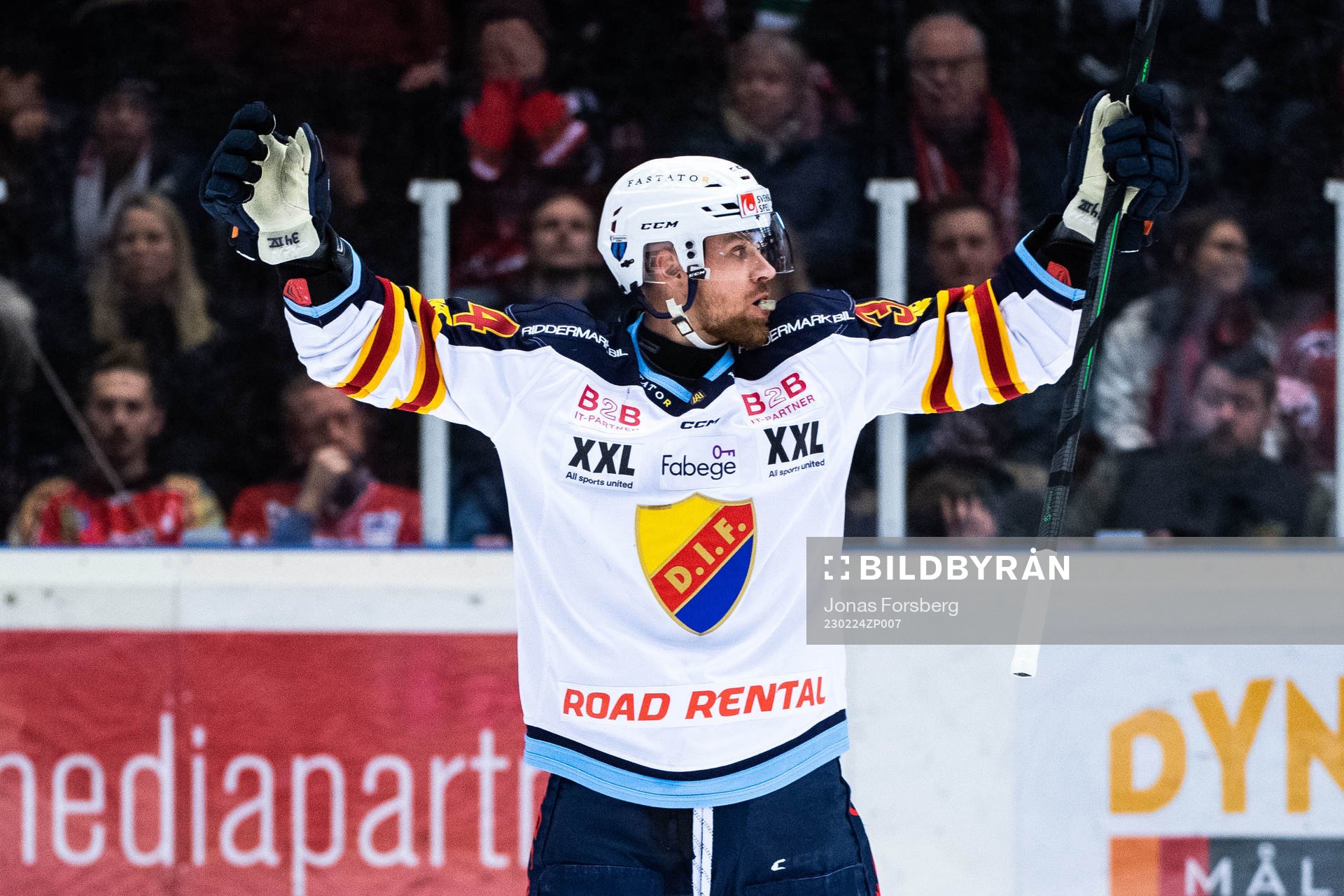 Djurgårdens Daniel Brodin jublar