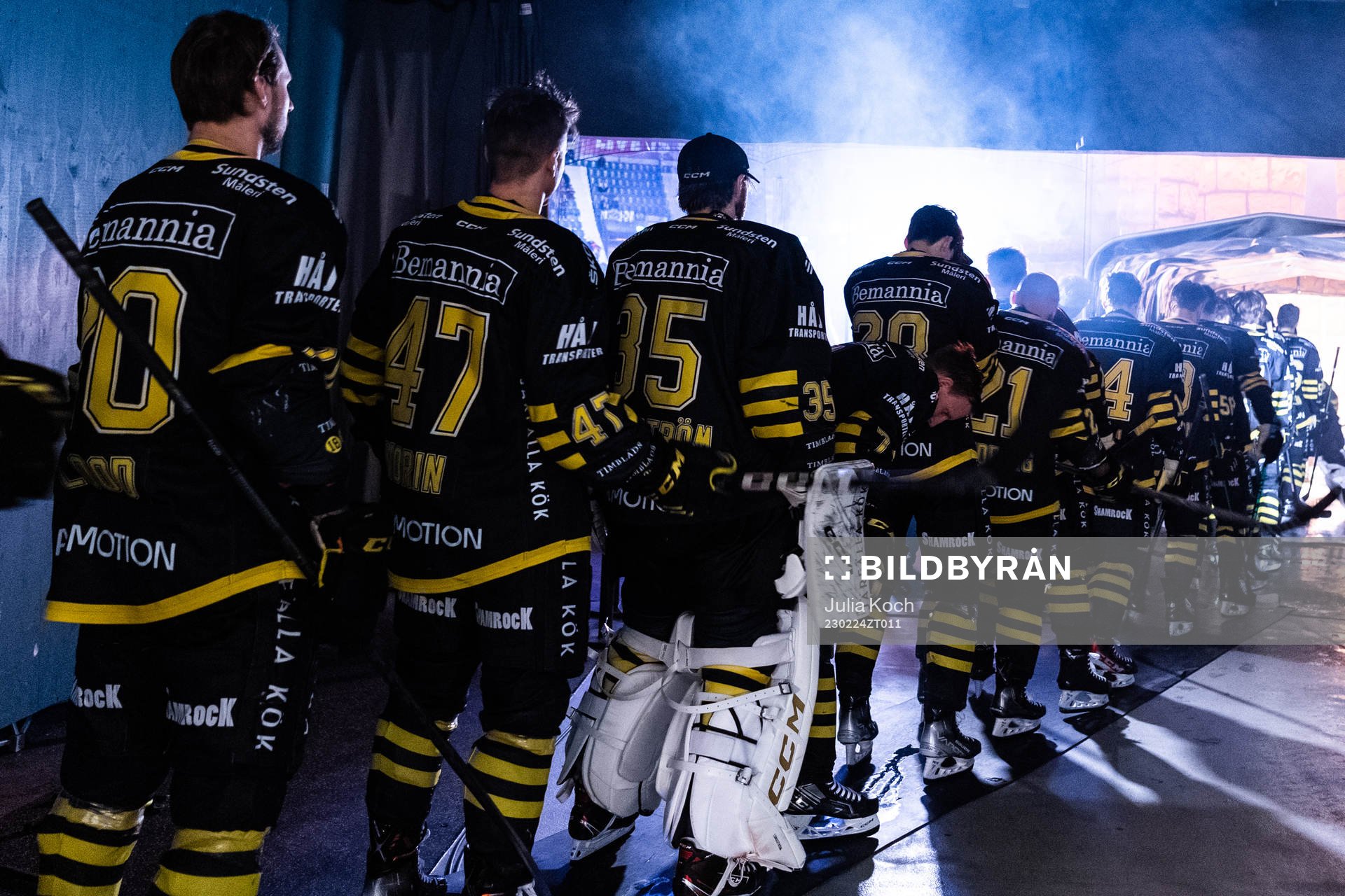 AIKs Erik Flood, Eric Norin och Målvakt Niklas Lundström