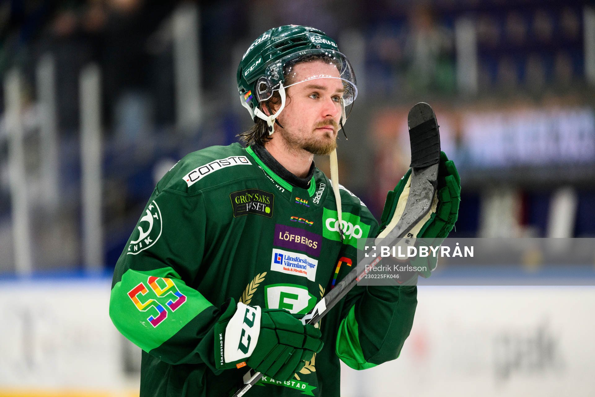 Färjestads Linus Johansson deppar