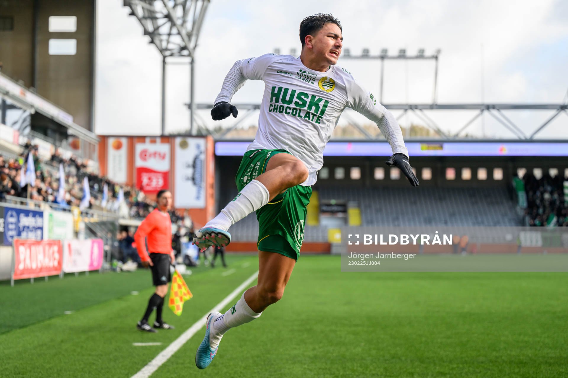 Hammarbys Jusef Erabi jublar