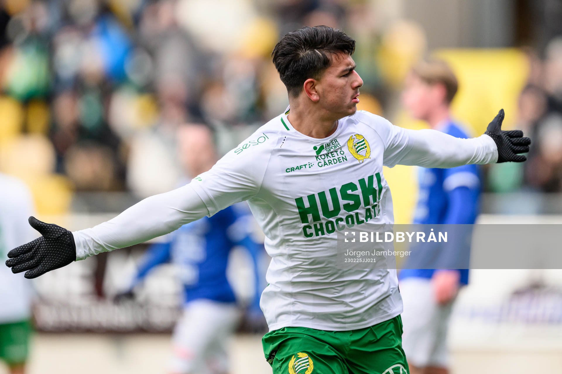 Hammarbys Jusef Erabi jublar