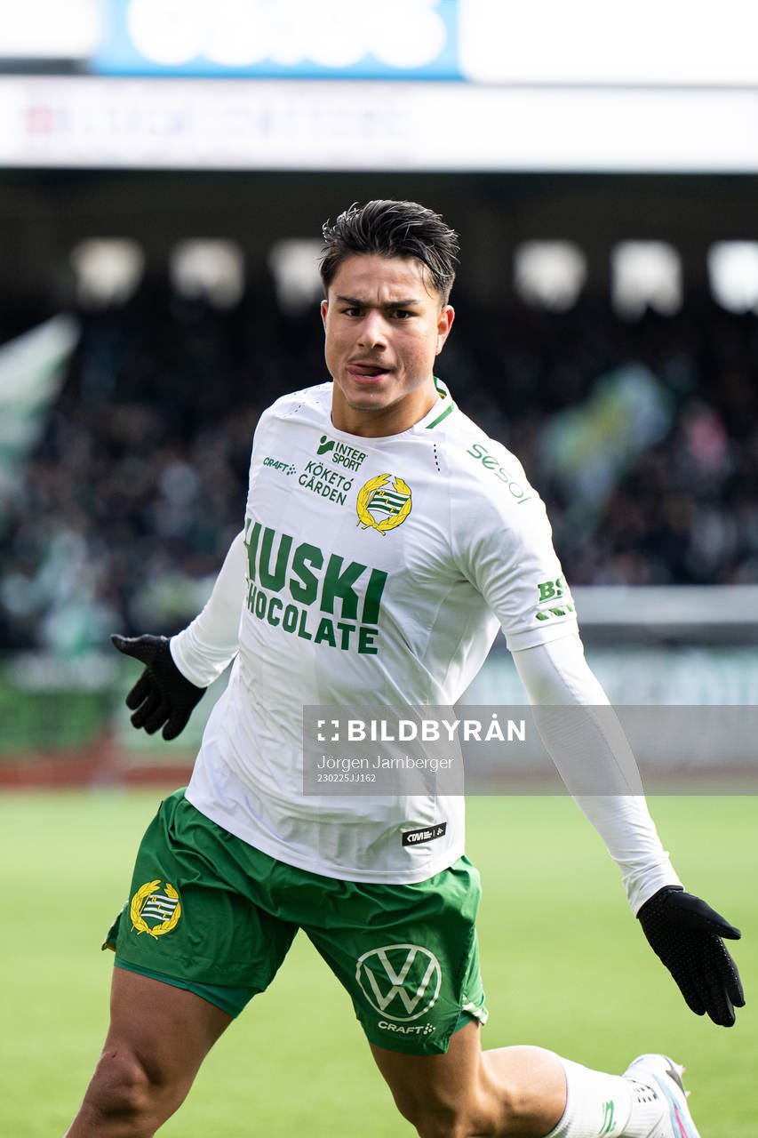 Hammarbys Jusef Erabi jublar