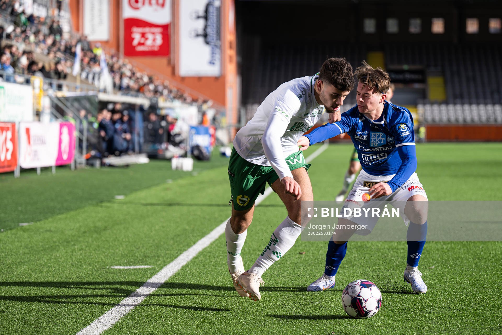 Hammarbys Edvin Kurtulus och Norrbys Anton Pärleholt