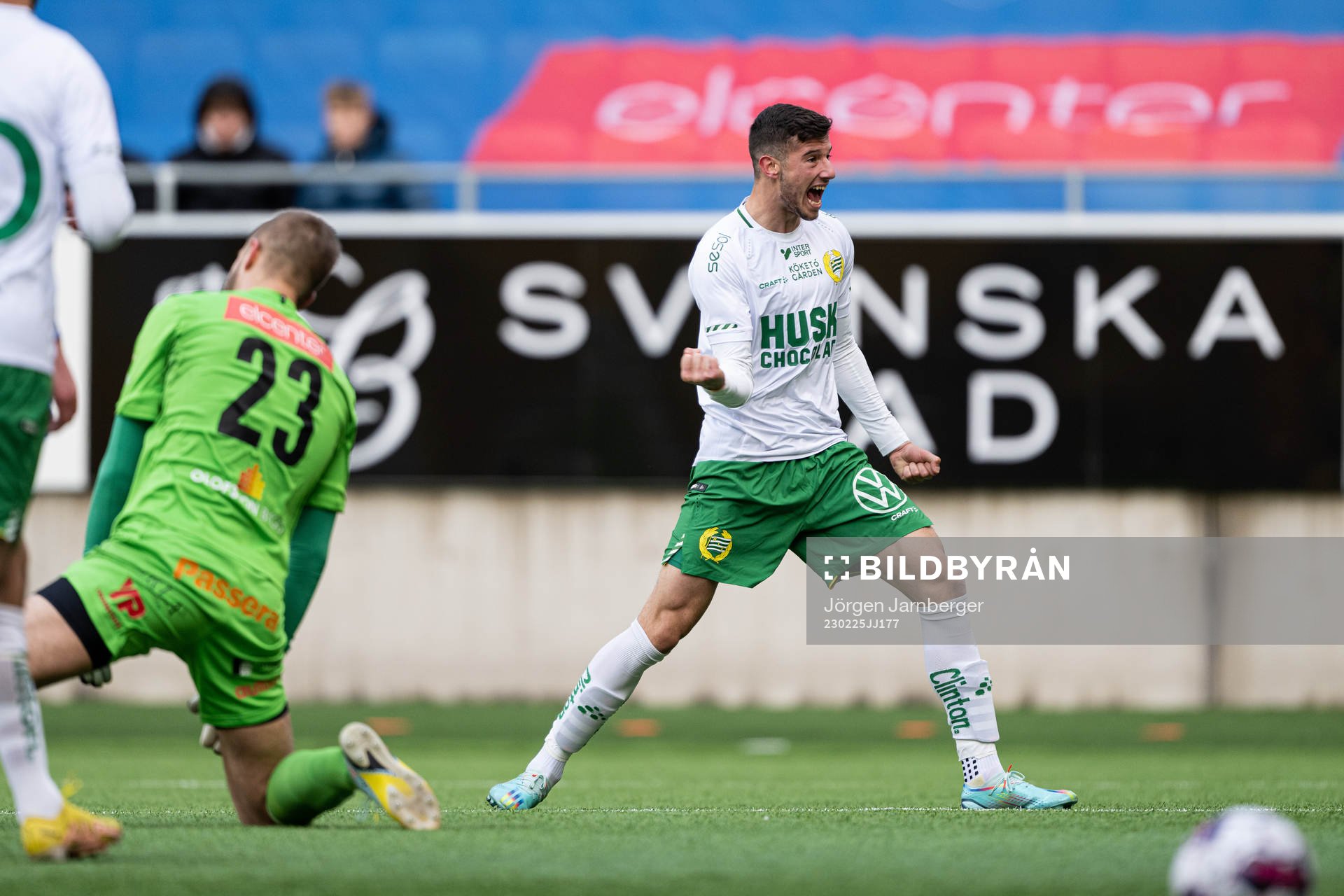 Hammarbys Viktor Djukanovic jublar